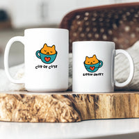 Cat Cup Love Matching Mugs For Couples
