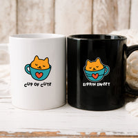 Cat Cup Love Matching Mugs For Couples