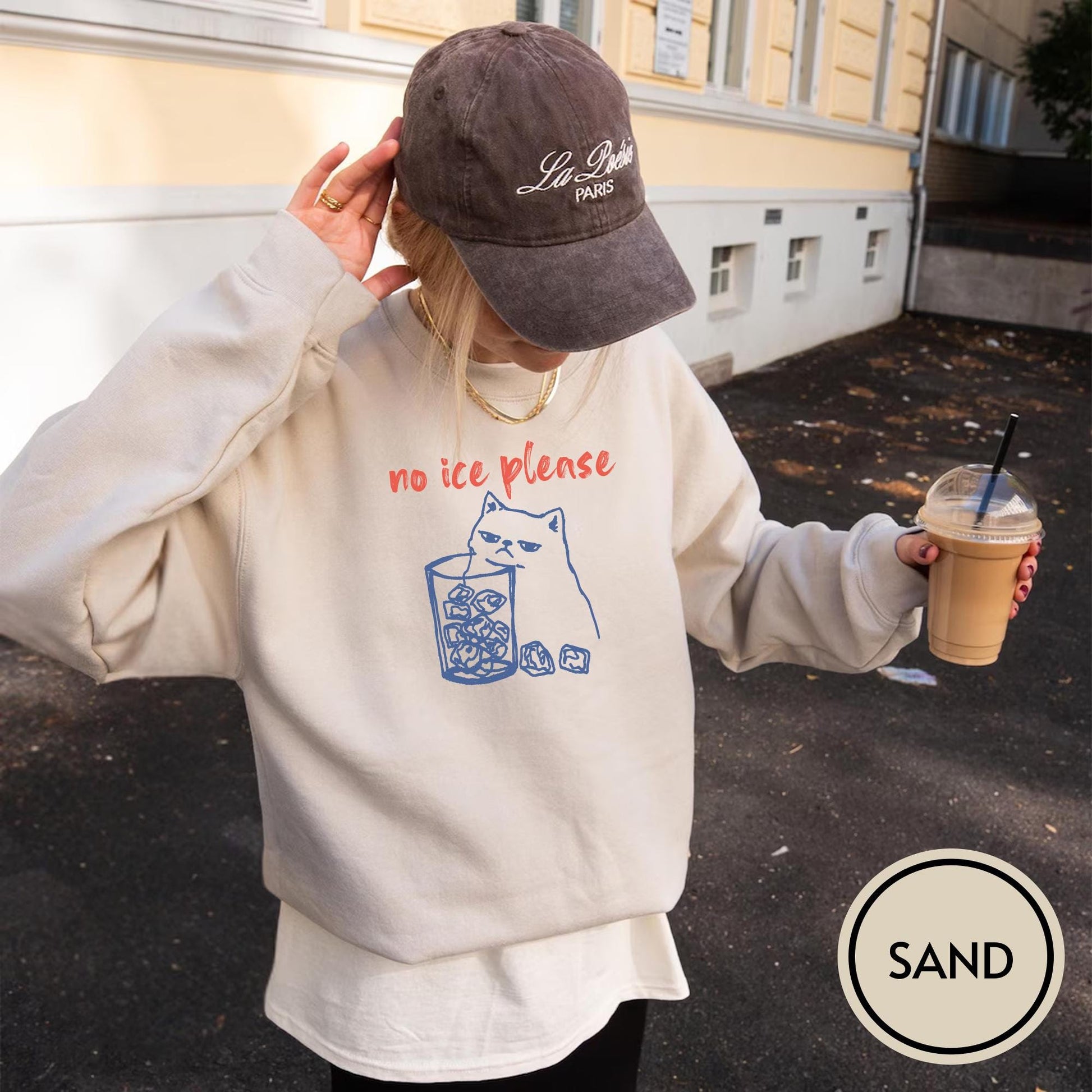 Cat Graphic Social Justice Sweatshirt – Compassion & Human Dignity Statement