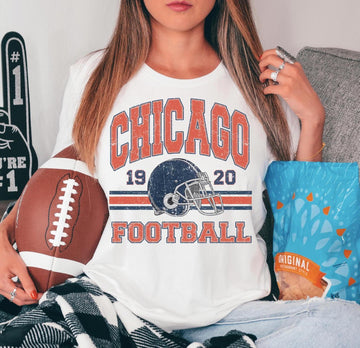 Chicago Football 1920s Graphic Sweatshirt – Retro Sports Fan Crewneck
