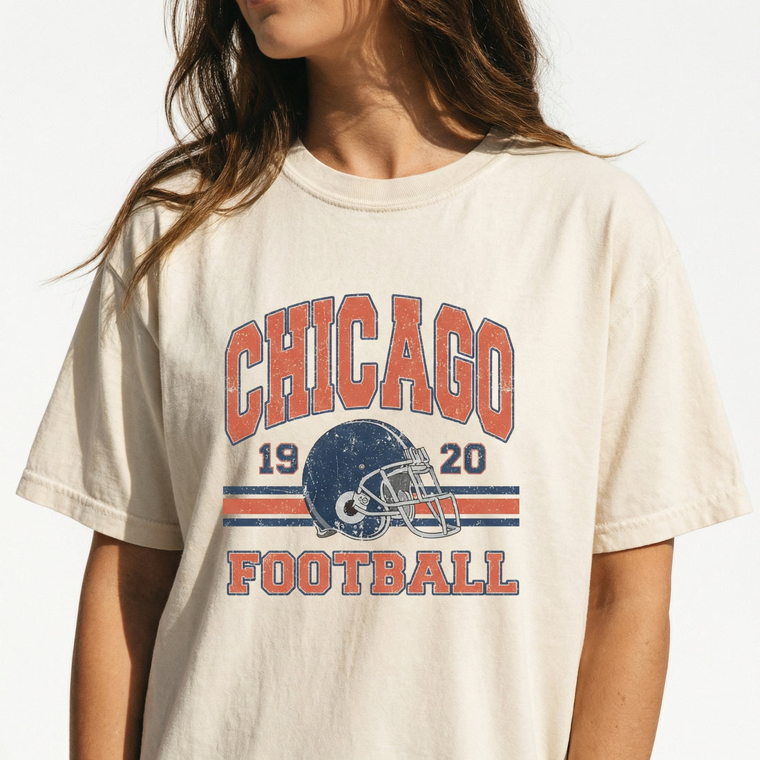 Chicago Football 1920s Graphic Sweatshirt – Retro Sports Fan Crewneck