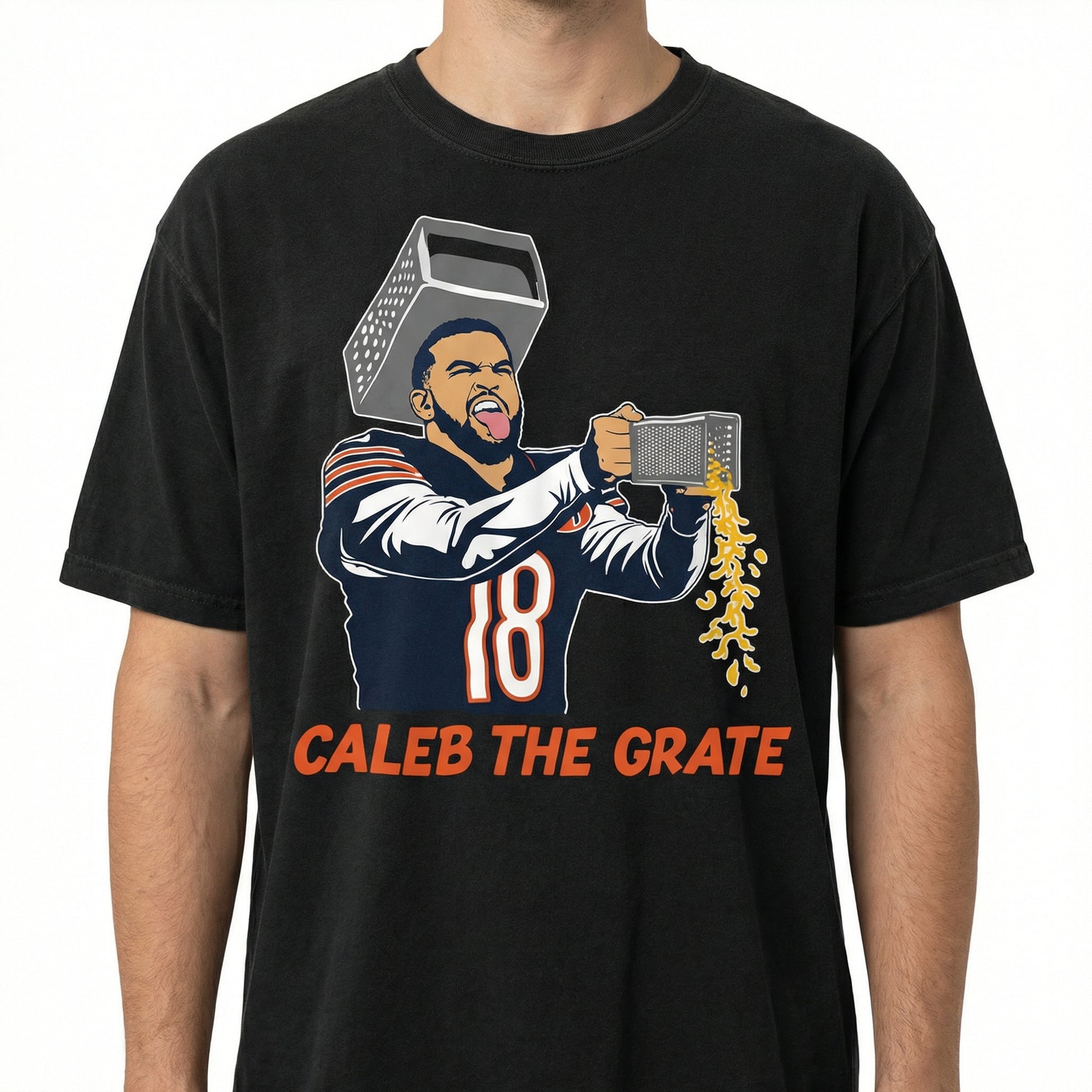 Chicago Football Cheese Grater Graphic T-Shirt – The Grate Funny Parody Tee