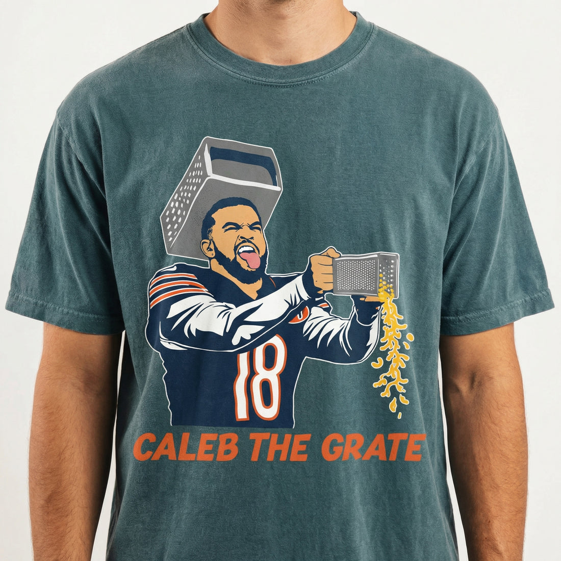 Chicago Football Cheese Grater Graphic T-Shirt – The Grate Funny Parody Tee