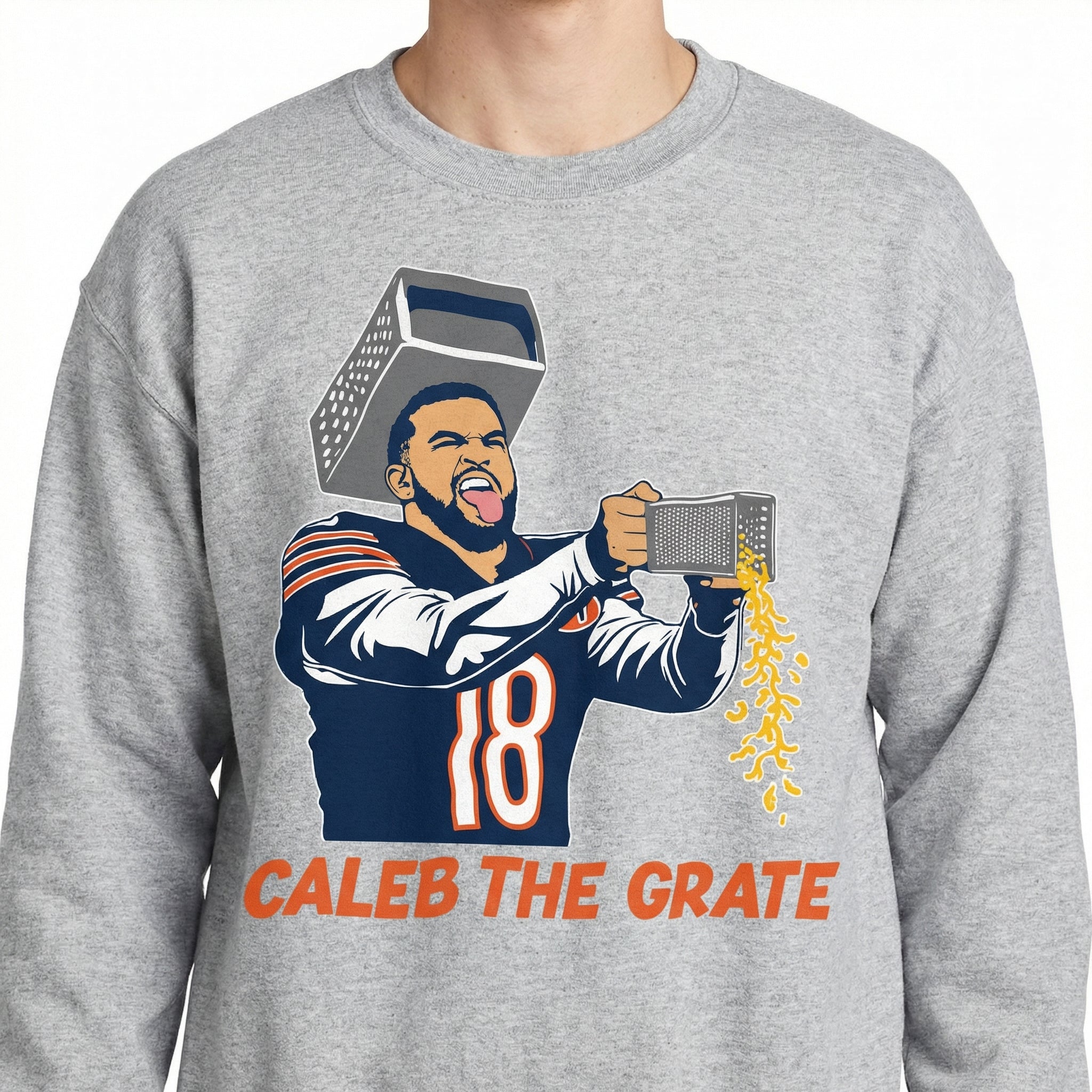 Chicago Football Cheese Grater Graphic T-Shirt – The Grate Funny Parody Tee