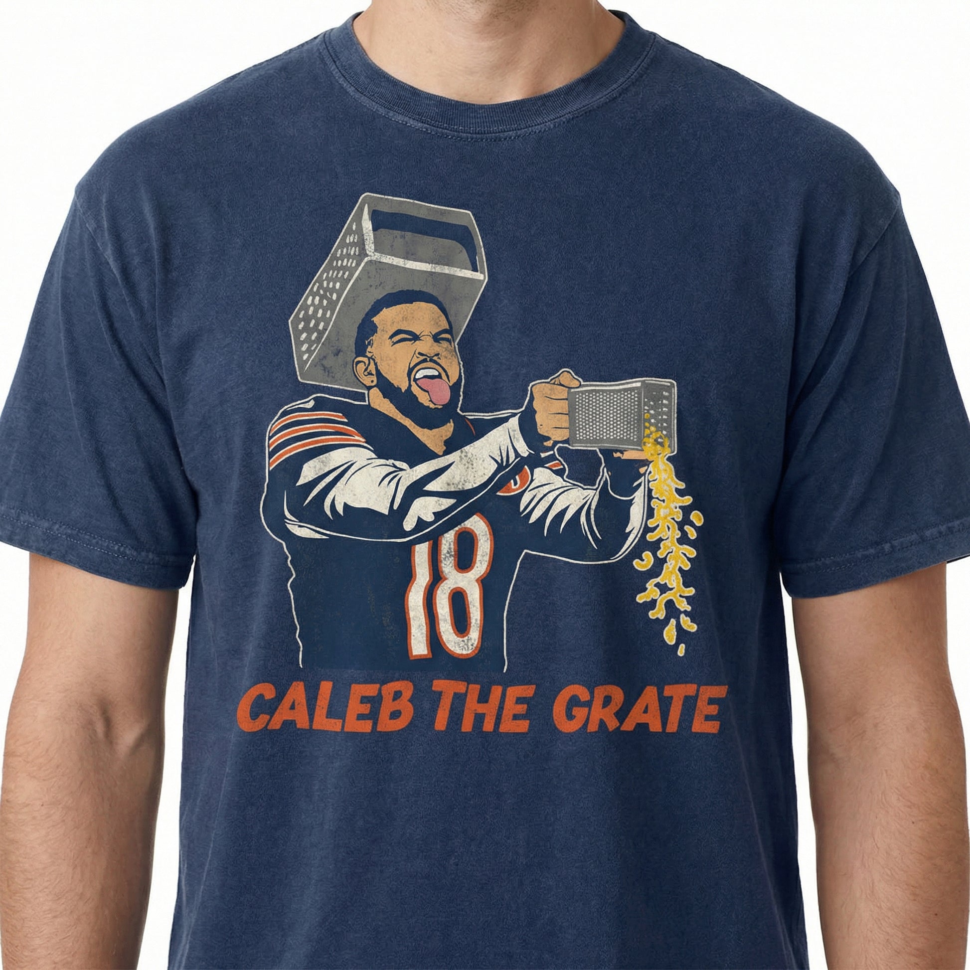 Chicago Football Cheese Grater Graphic T-Shirt – The Grate Funny Parody Tee
