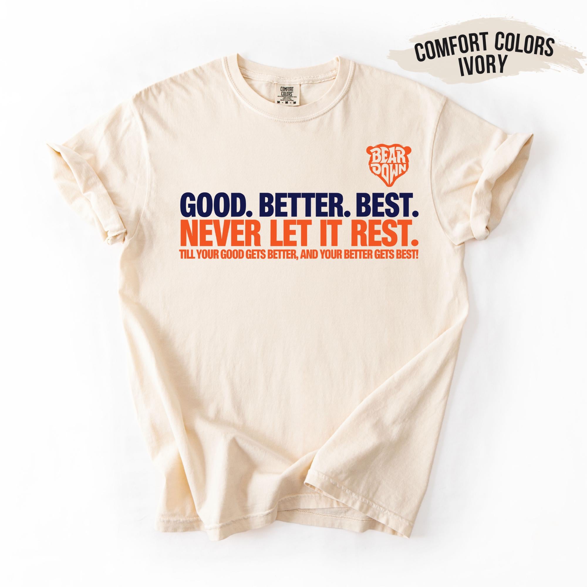 Chicago Football Sweatshirt – Good Better Best Design, Adult & Youth Fan Gift