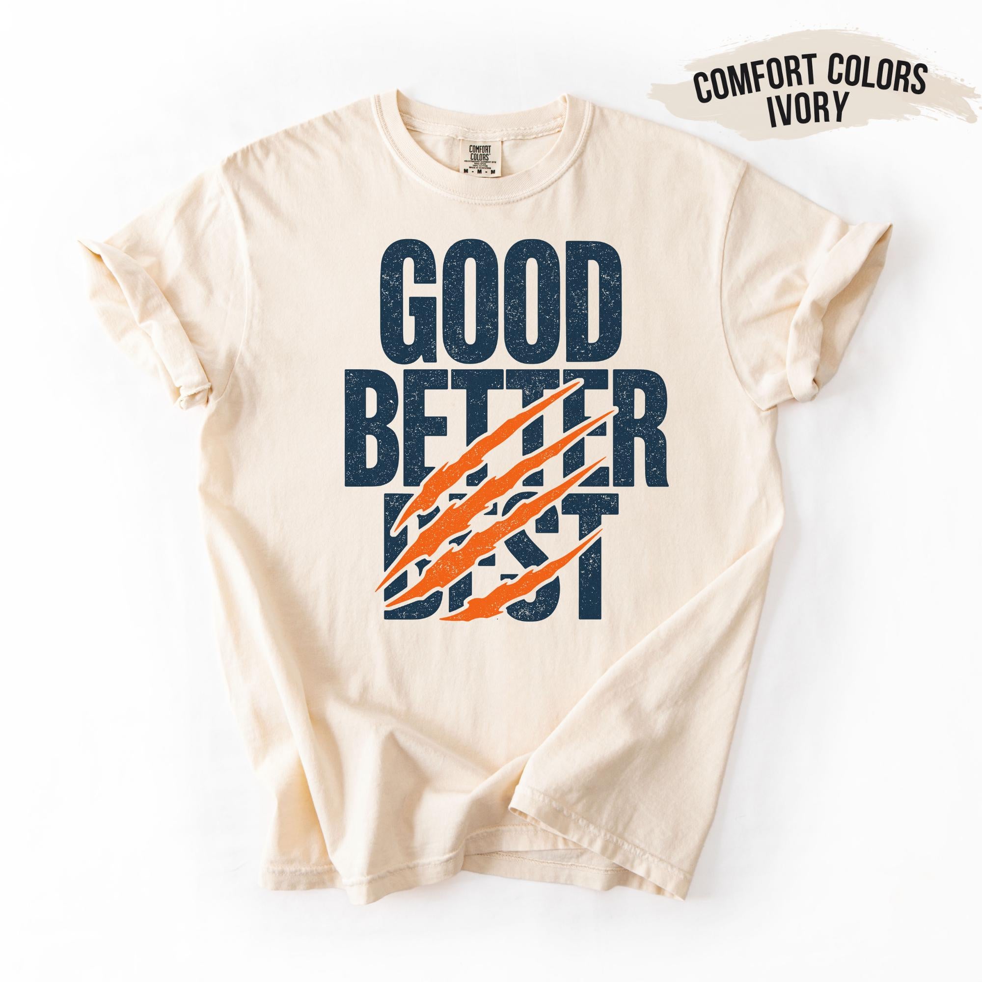 Chicago Football Good Better Best Sweatshirt – City Sports Fan Graphic