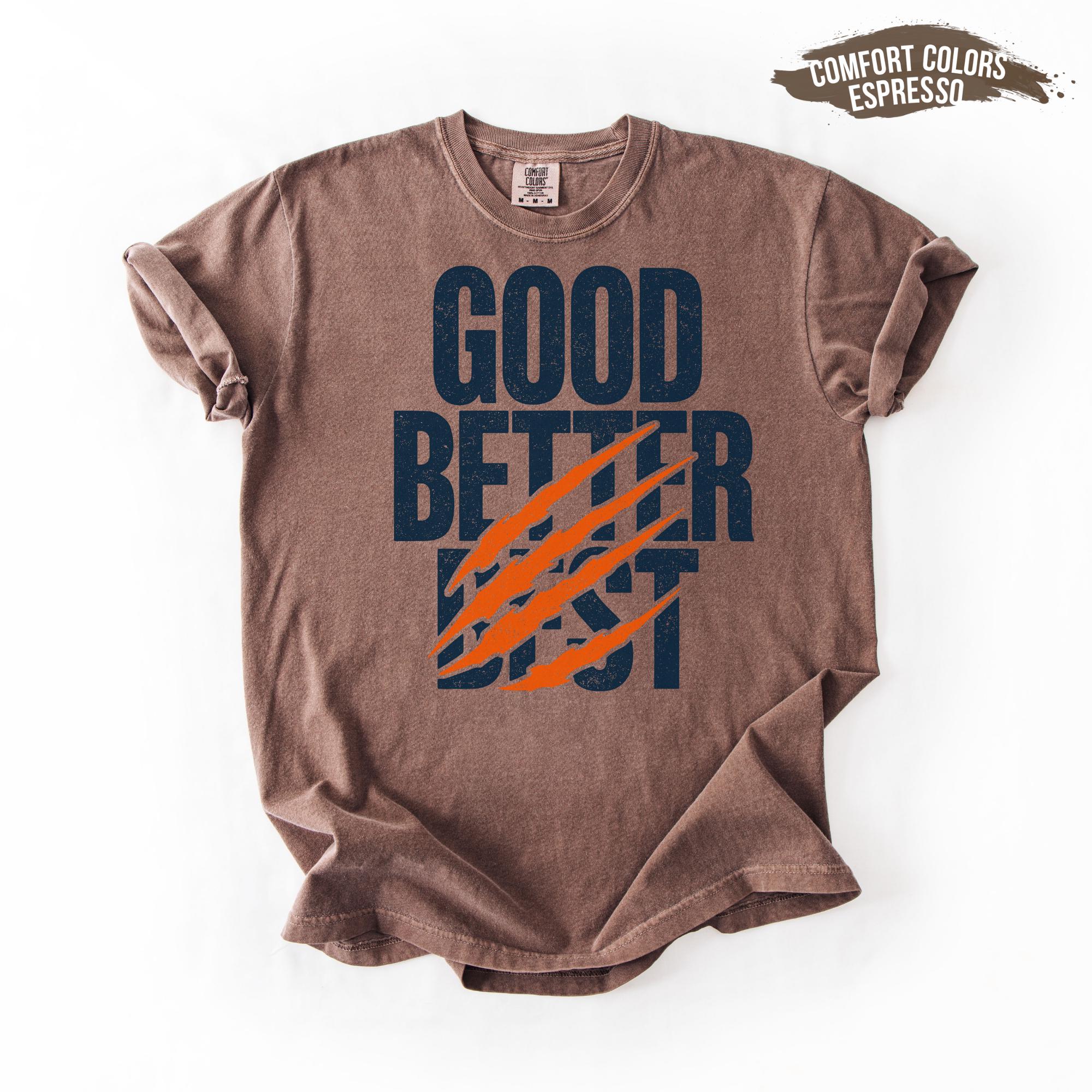 Chicago Football Good Better Best Sweatshirt – City Sports Fan Graphic