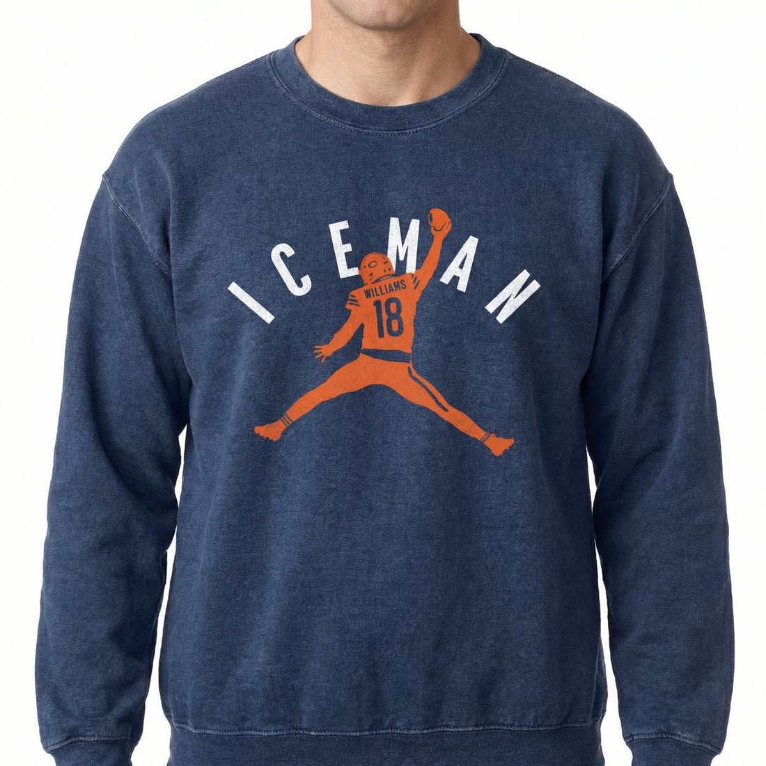 Chicago Iceman Graphic Football T-Shirt – Funny Cold-Blooded Football Fan Tee