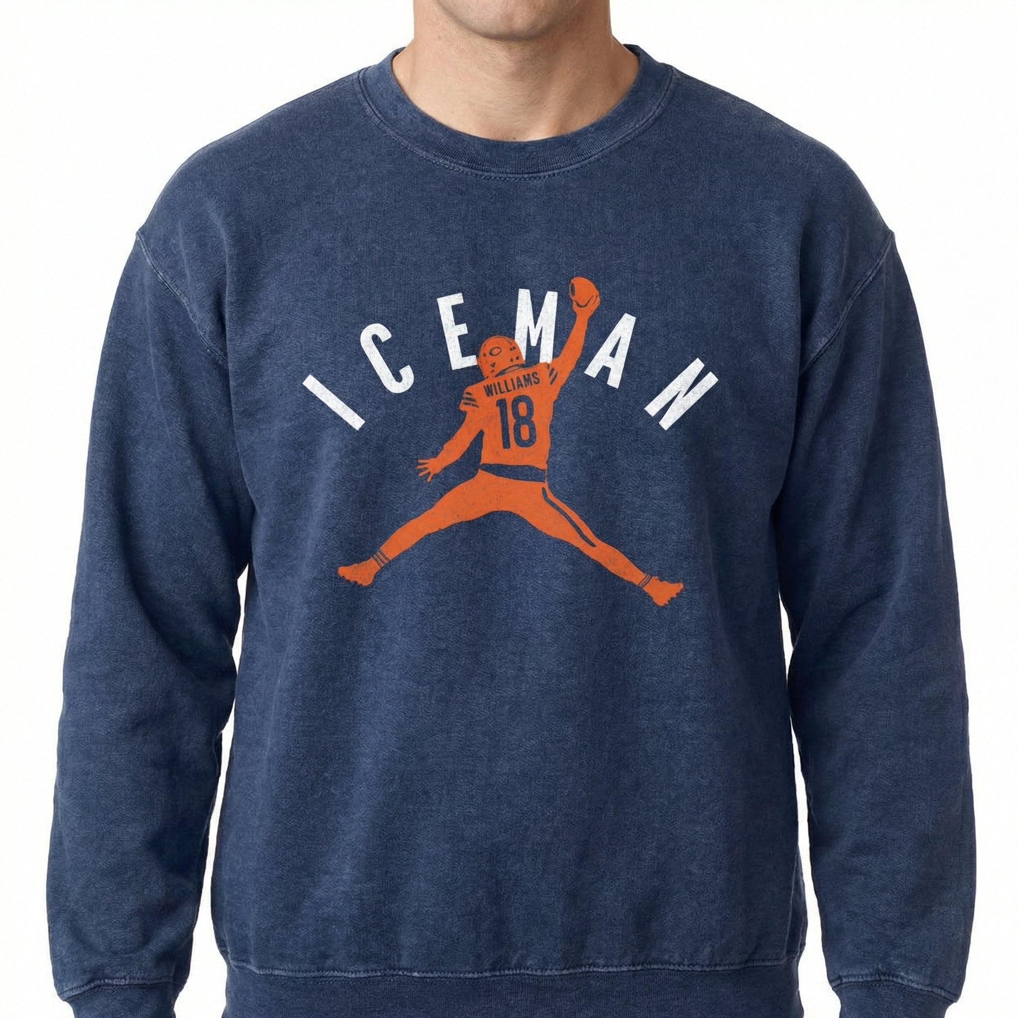 Chicago Iceman Graphic Football T-Shirt – Funny Cold-Blooded Football Fan Tee