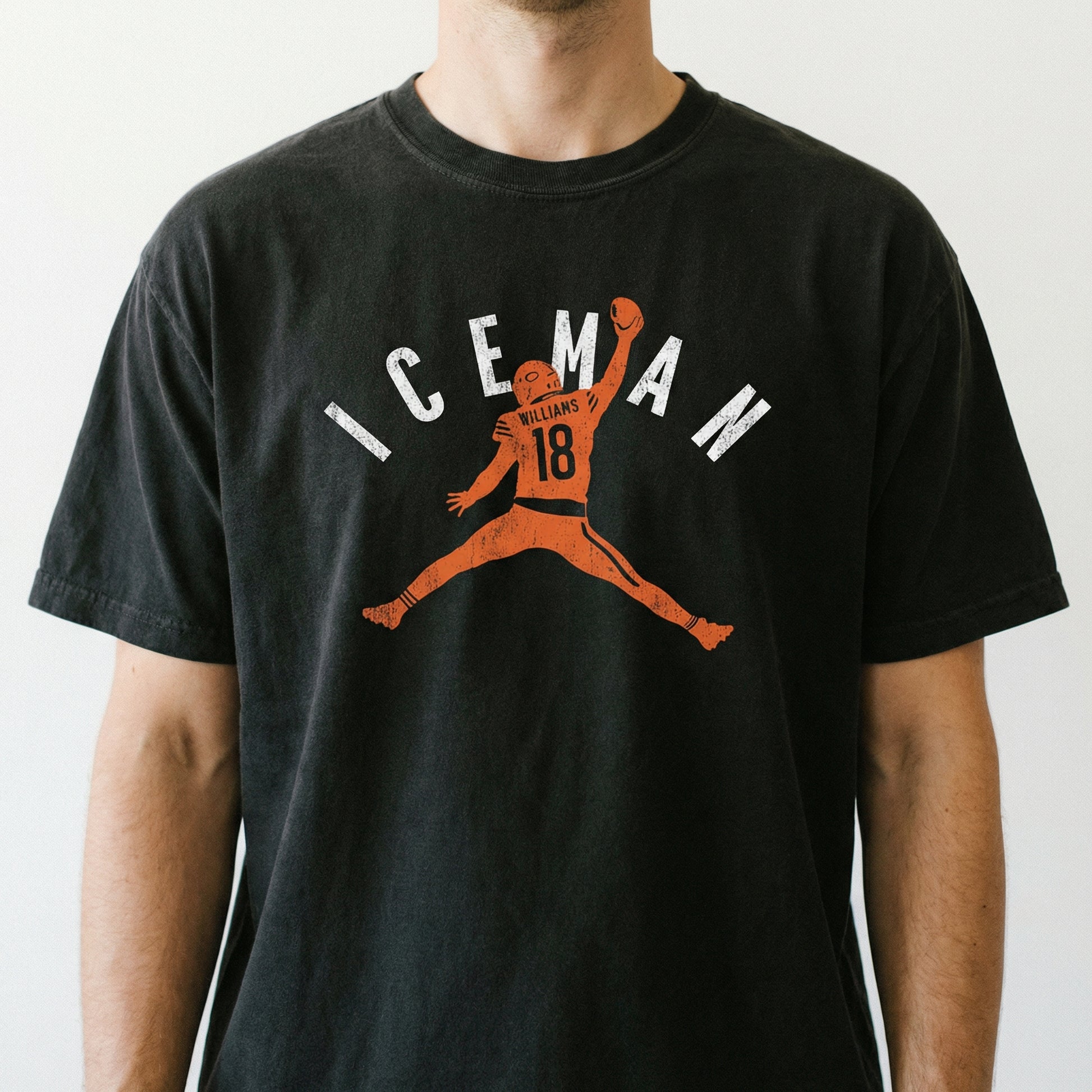 Chicago Iceman Graphic Football T-Shirt – Funny Cold-Blooded Football Fan Tee
