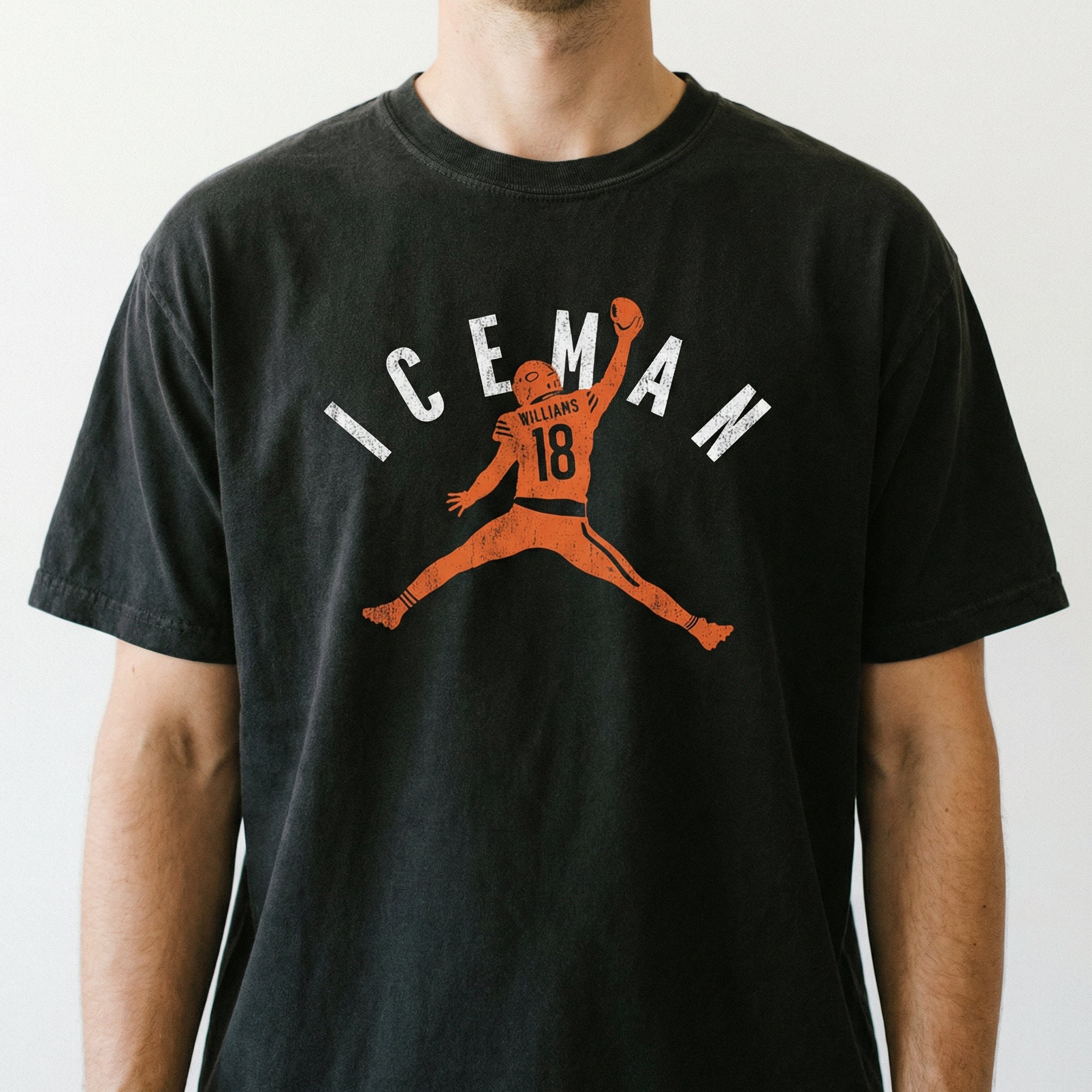 Chicago Iceman Graphic Football T-Shirt – Funny Cold-Blooded Football Fan Tee