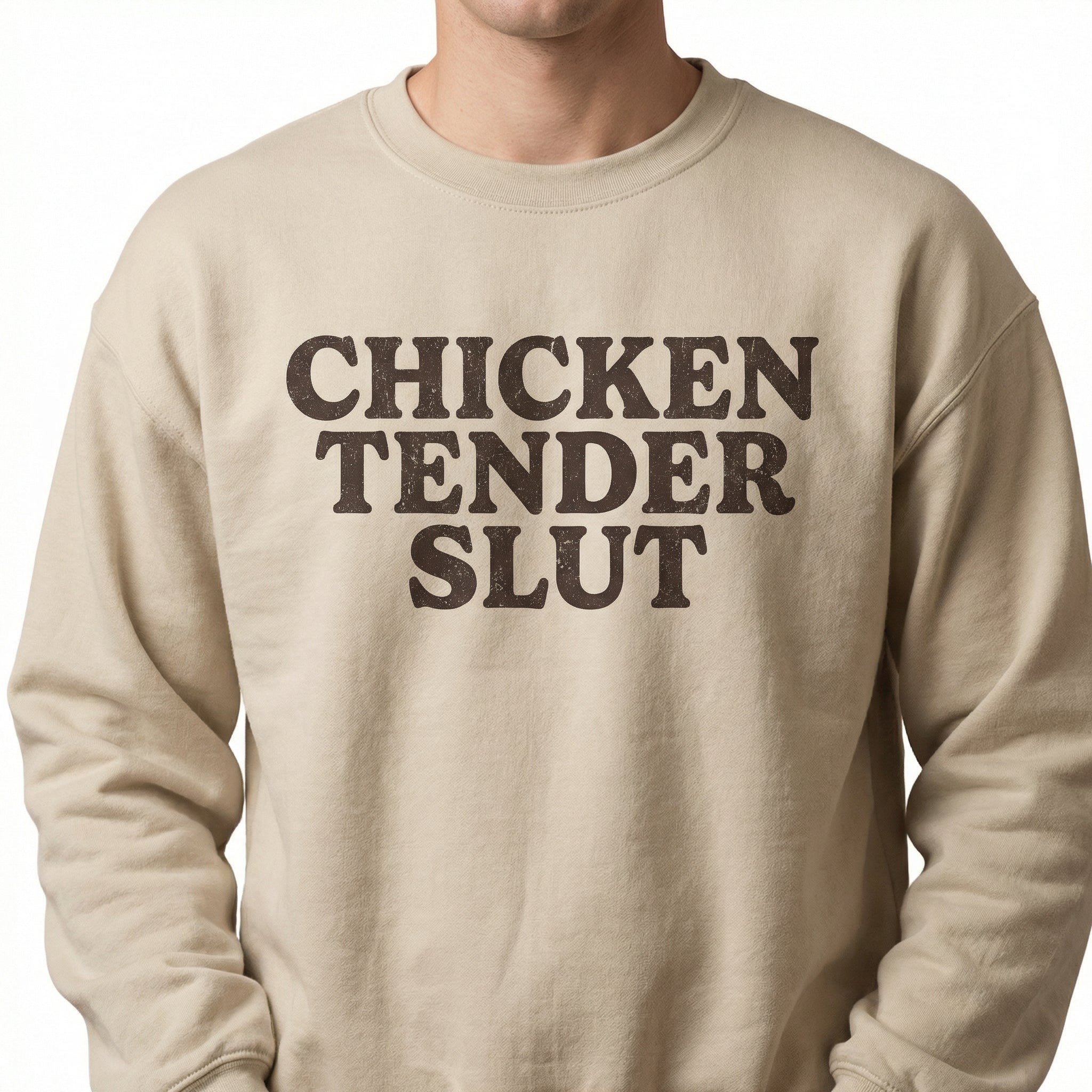 Chicken Tender Meme Graphic T-Shirt – Funny Gen Z Prank Unisex Tee