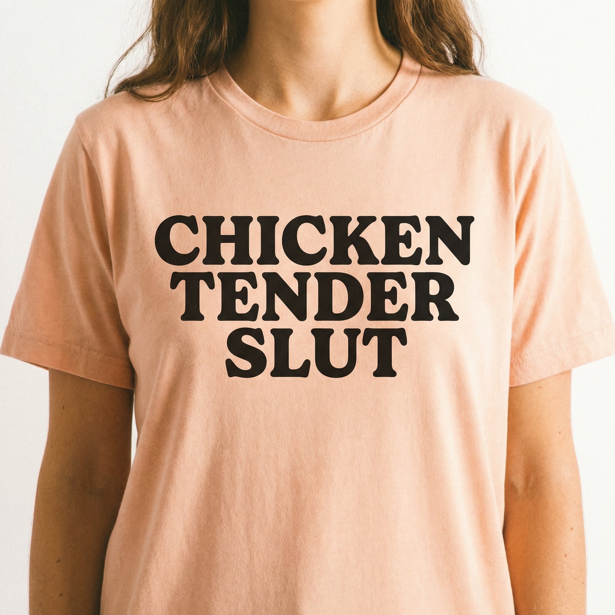 Chicken Tender Meme Graphic T-Shirt – Funny Gen Z Prank Unisex Tee
