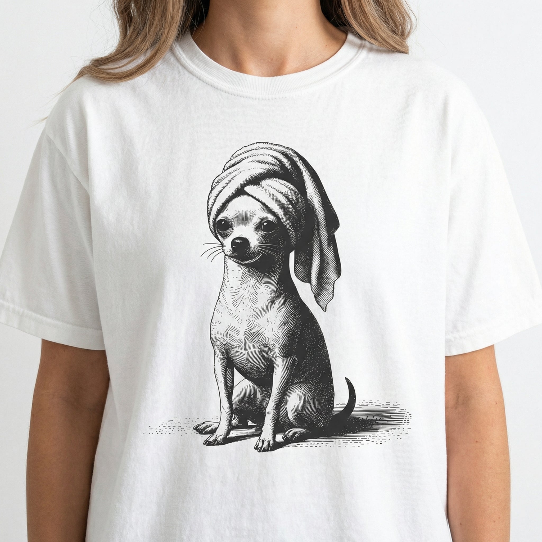 Chihuahua Vintage Spa Bath T-Shirt – Cute Dog Graphic Tee