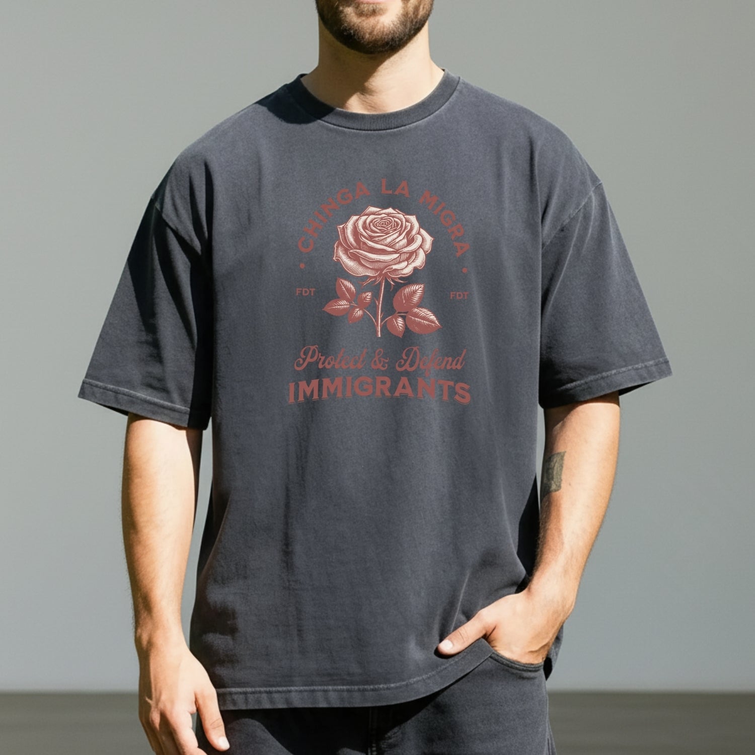 Chinga La Migra Protect Immigrants T-Shirt - Pro Immigration Rights Graphic Tee