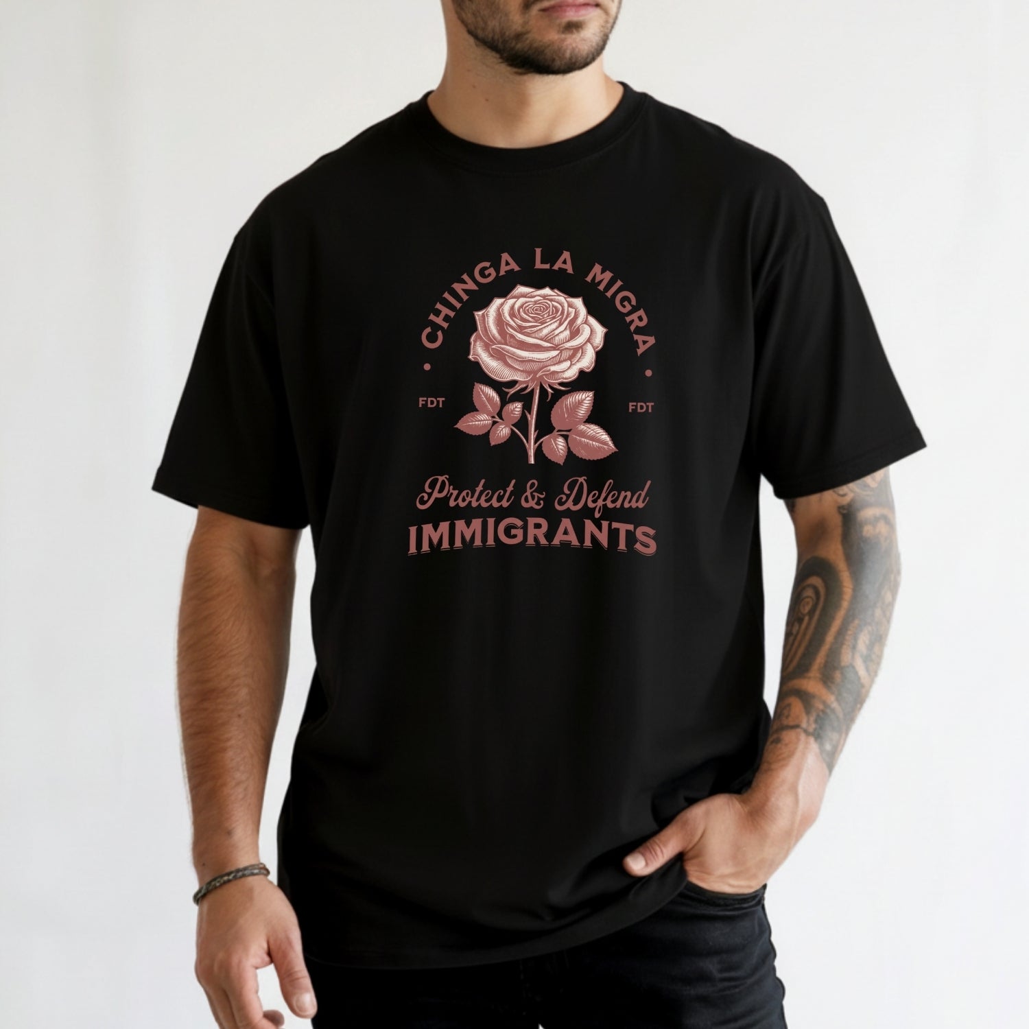 Chinga La Migra Protect Immigrants T-Shirt - Pro Immigration Rights Graphic Tee