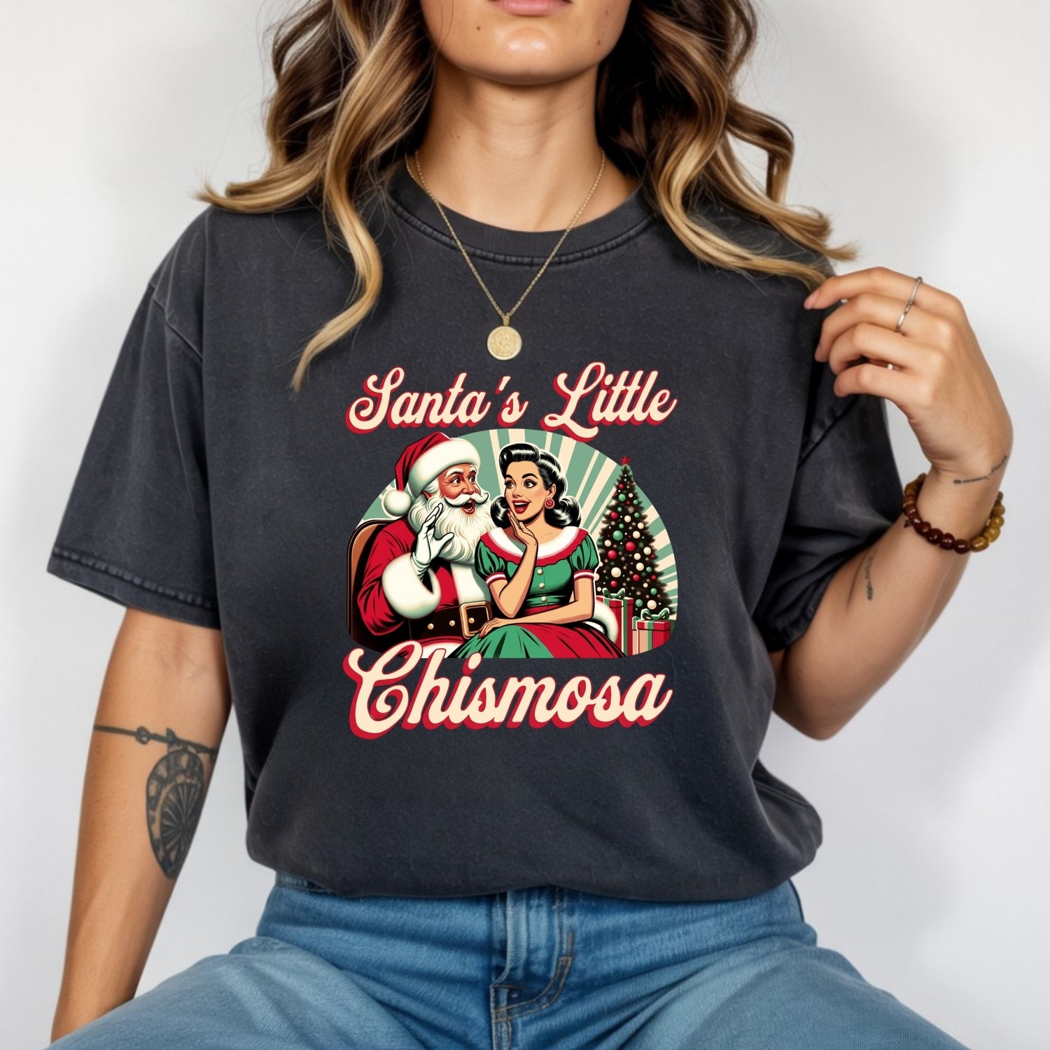 Chismosa Latina Social Club T-Shirt - Funny Chisme Graphic Tee for Women