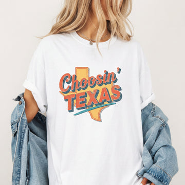 Choosin’ Texas Rope Script T-Shirt – Western Graphic Tee – Country Rodeo Shirt