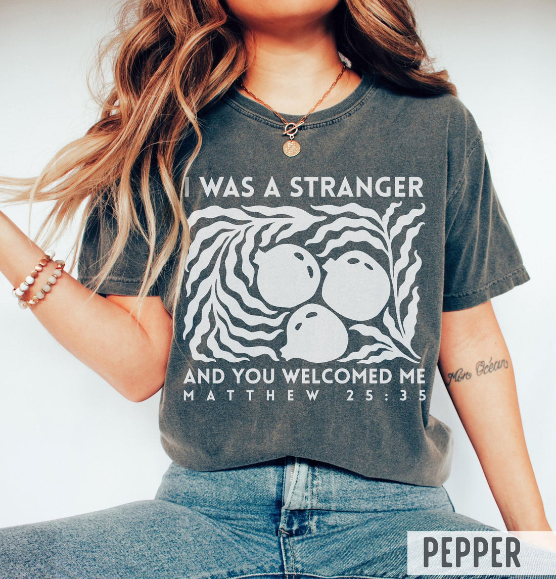 Christian Bible Verse Graphic T-Shirt – Faith-Based Compassion Message Tee