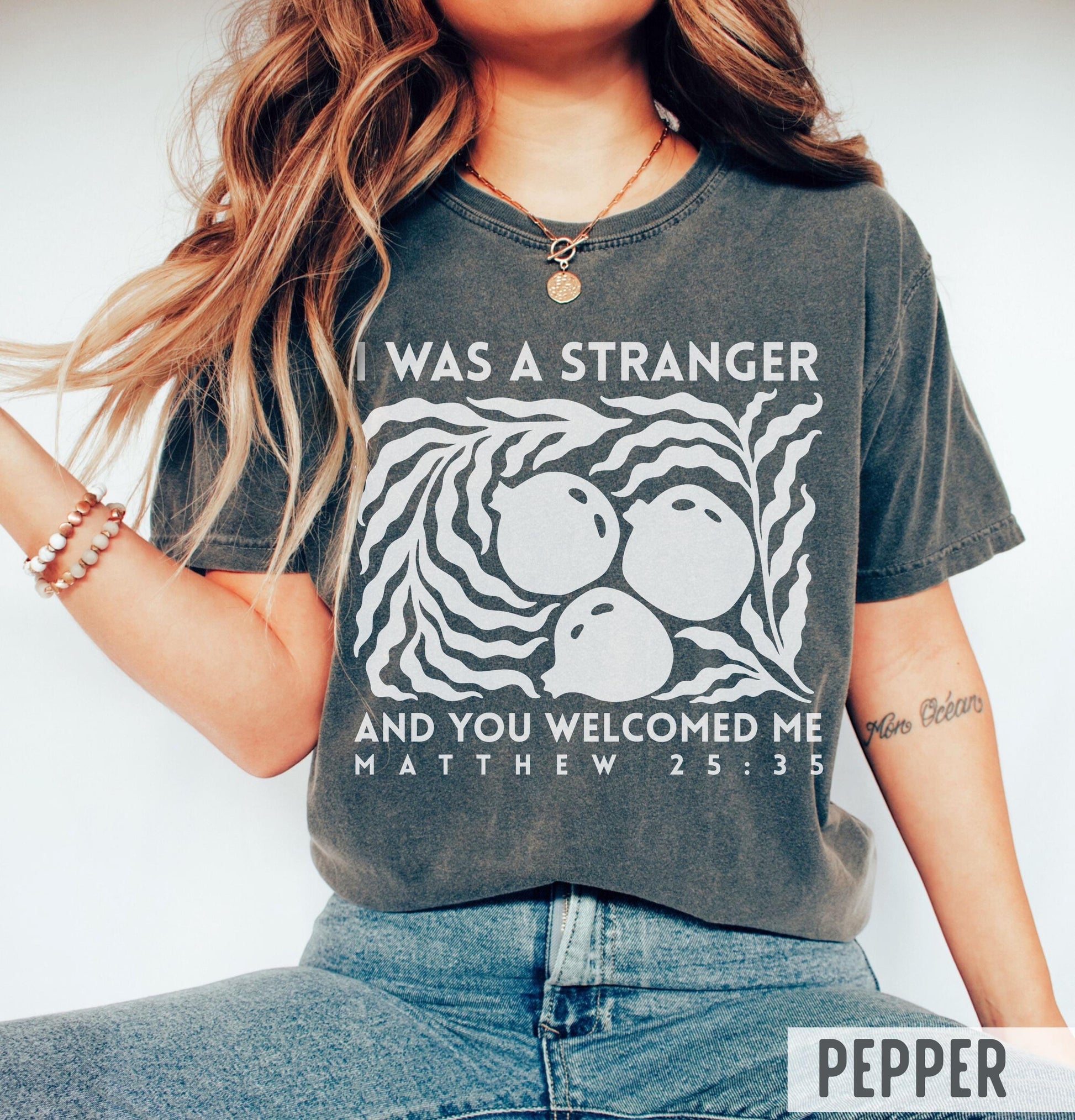 Christian Bible Verse Graphic T-Shirt – Faith-Based Compassion Message Tee