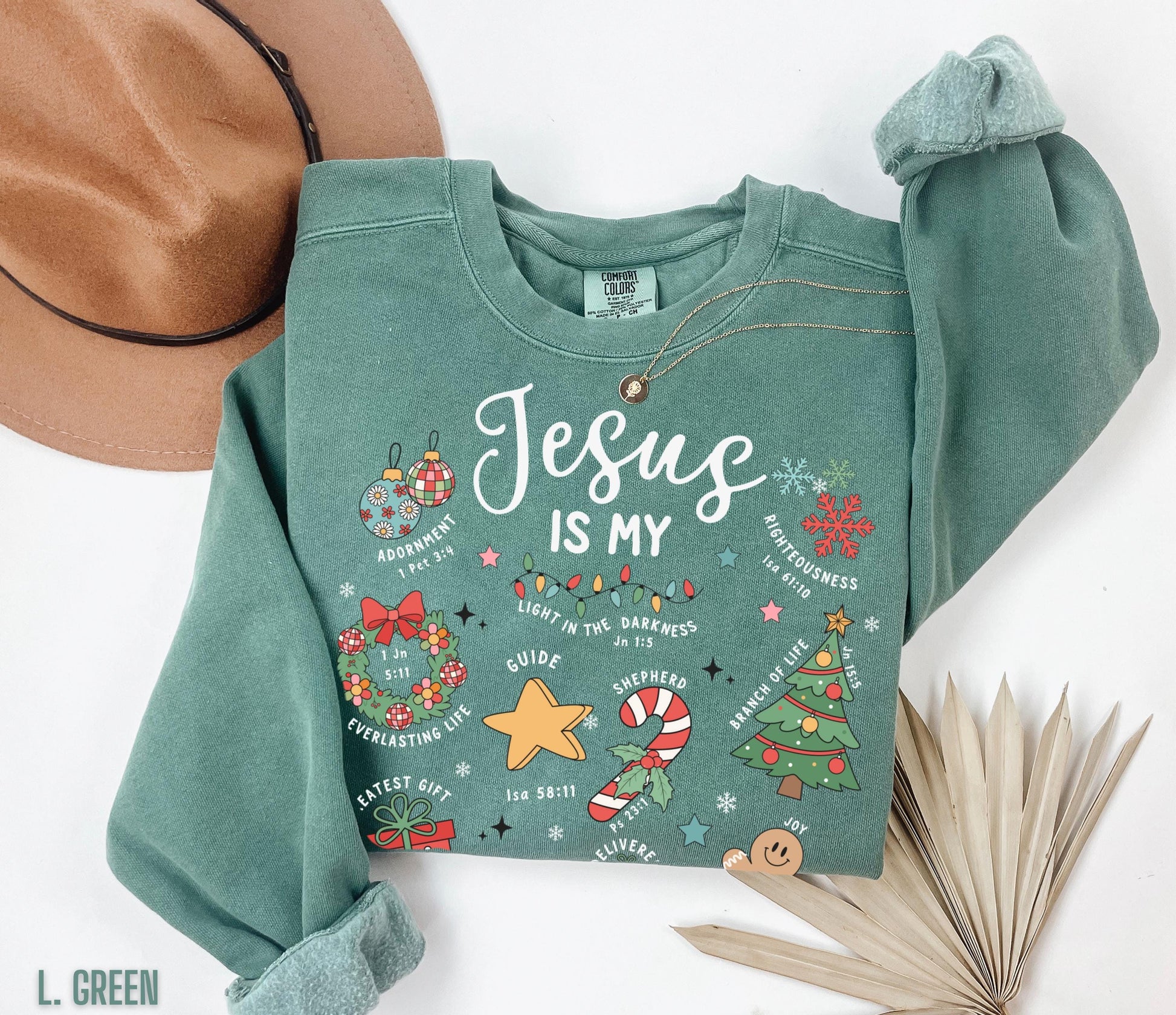Christian Christmas Sweatshirt – Jesus Birth Faith Holiday Graphic Pullover