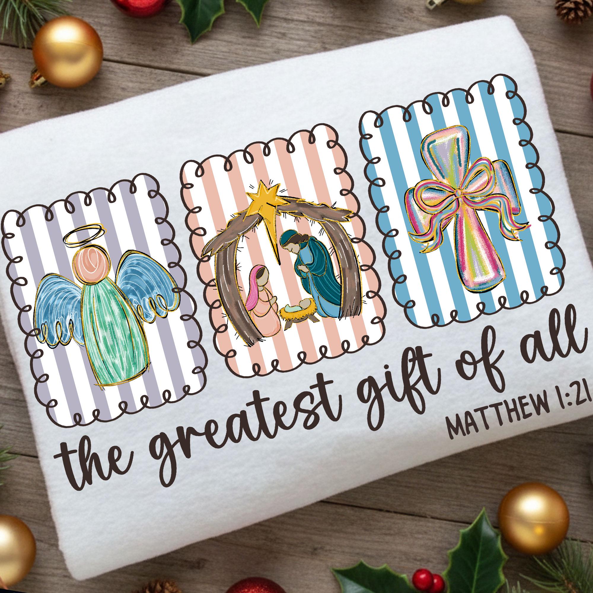 Christian Nativity Scene Christmas Shirt, Faith Holiday Tee, Holy Family Christmas Gift