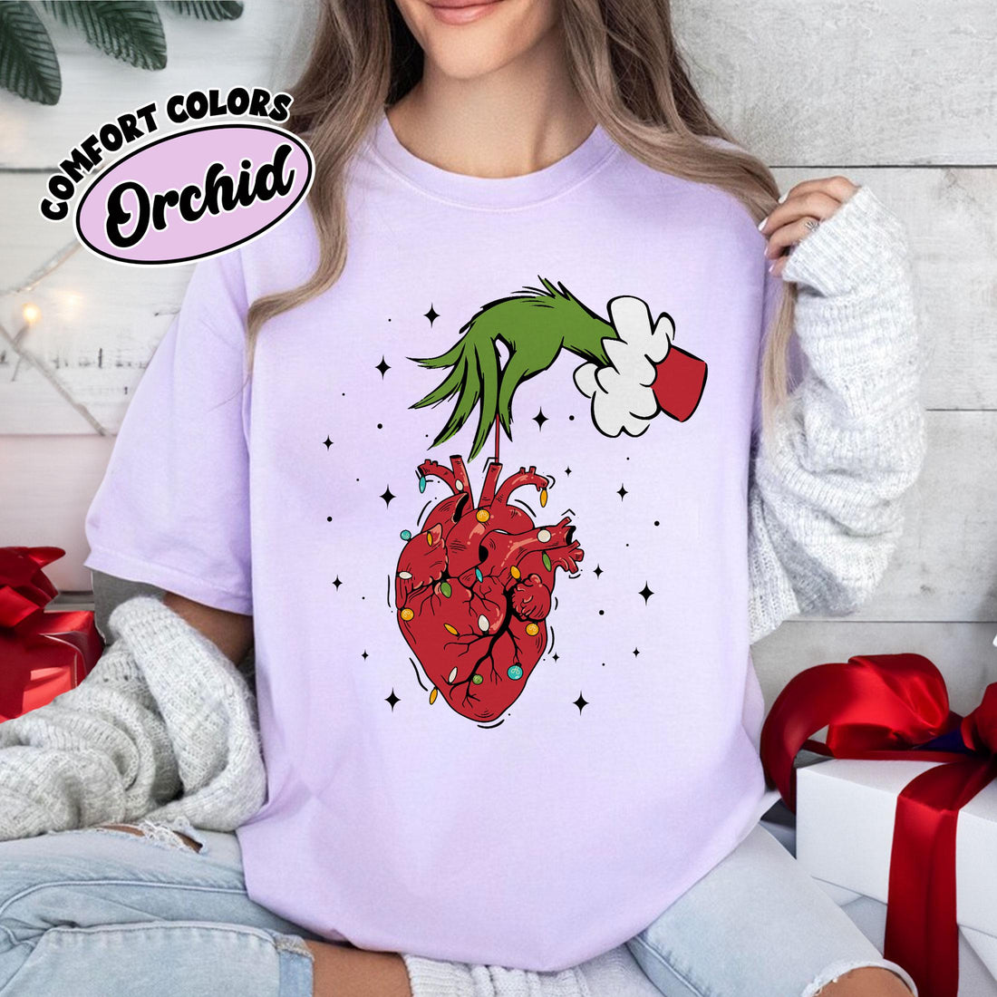 Christmas Cardiac Nurse Shirt – Heart Anatomy Holiday T-Shirt, Funny ICU Nurse Gift