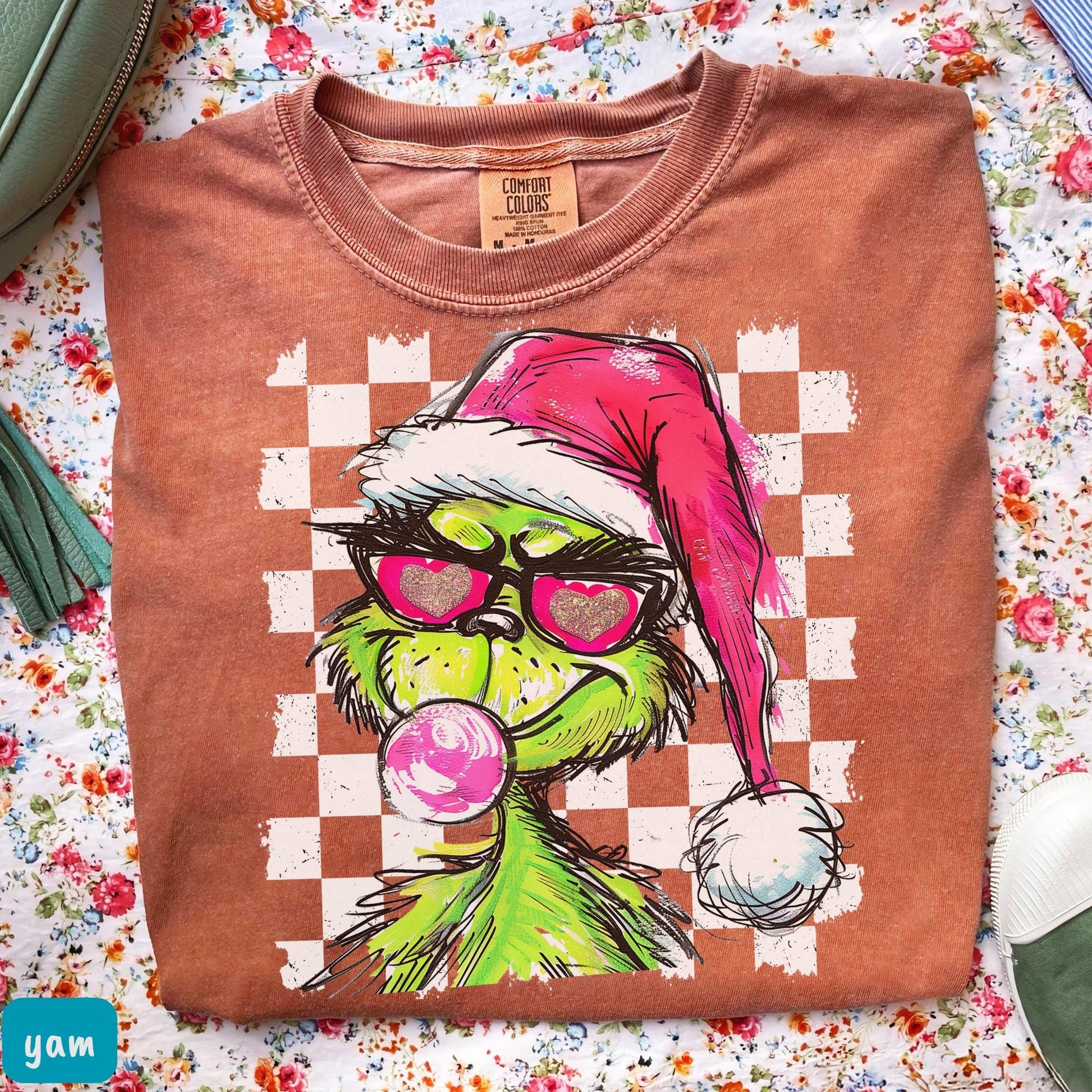 Christmas Checkered Grinch Shirt – Funny Grinchmas Tee – Ew People Christmas Shirt – Holiday Gift