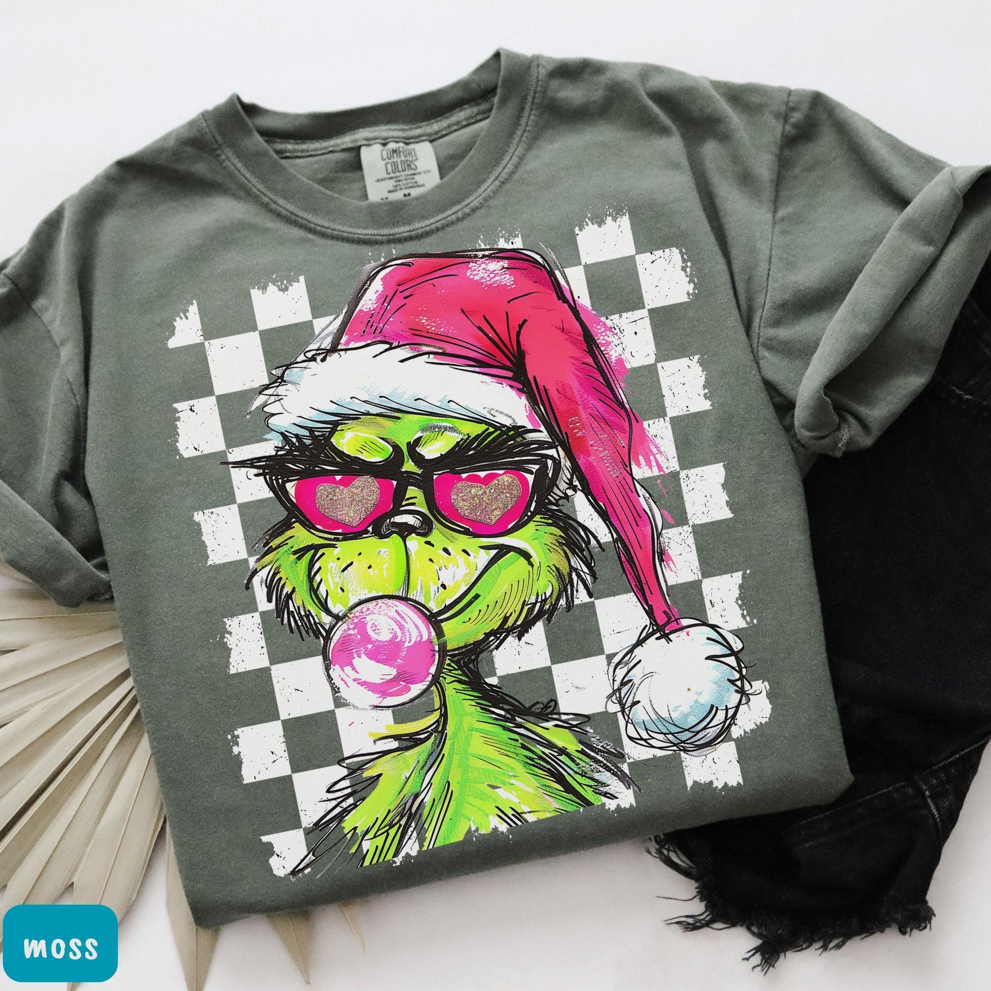 Christmas Checkered Grinch Shirt – Funny Grinchmas Tee – Ew People Christmas Shirt – Holiday Gift