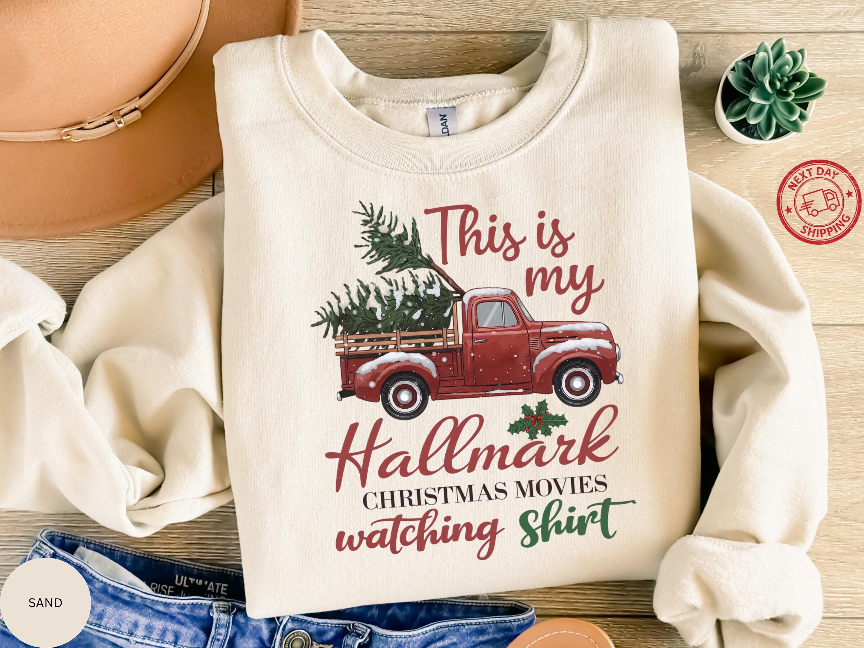 Christmas Movie Watching Sweatshirt – Holiday Crewneck for Family Matching