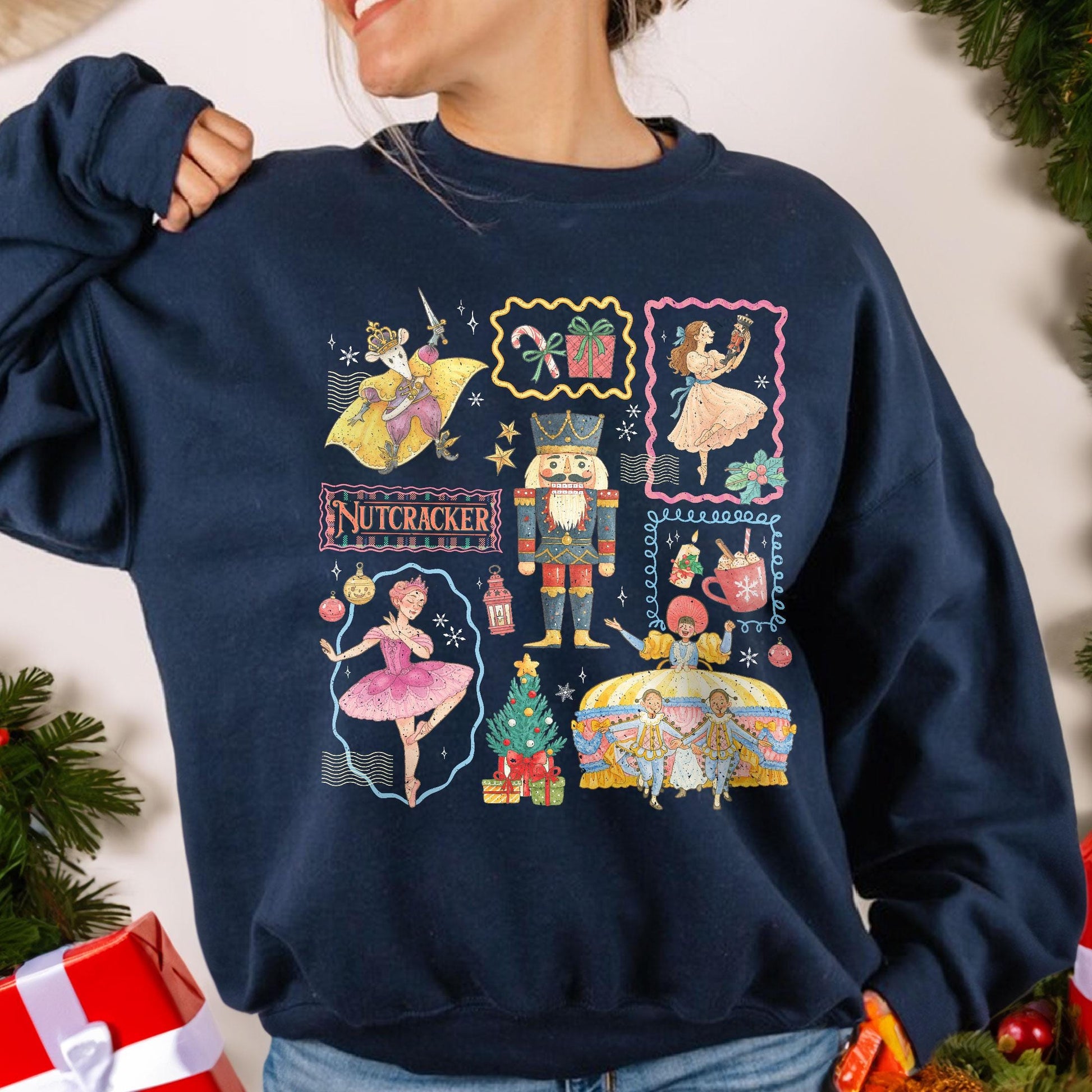 Christmas Nutcracker Sweatshirt – Nutcracker Ballet Sweater, Vintage Sugar Plum Fairy Shirt