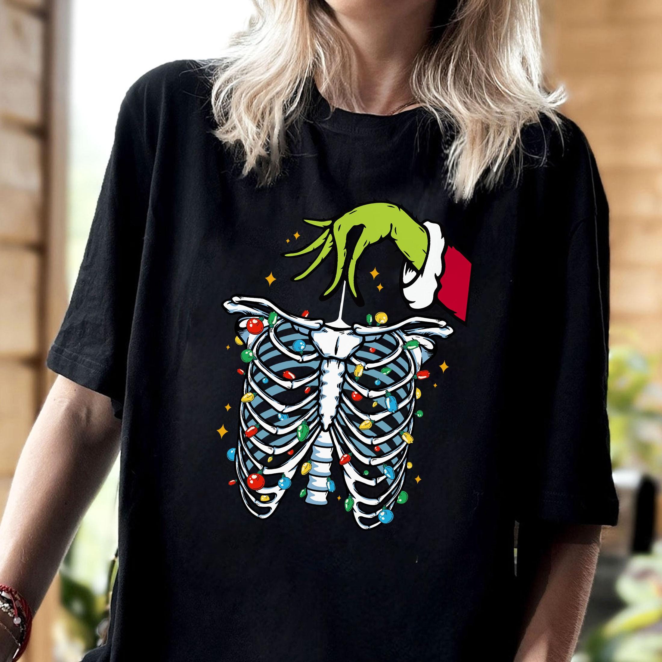 Christmas Radiology Sweatshirt – X-Ray Tech Christmas Shirt, Radiology Lights Crewneck, Funny Xray Holiday Gift