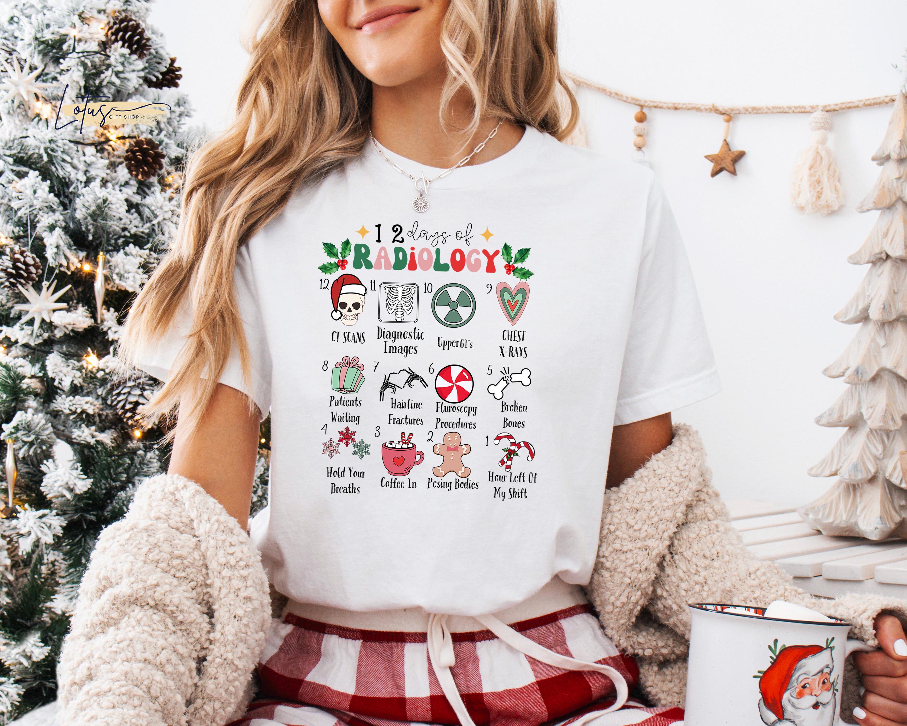 12 Days of Christmas Radiology Sweater – Funny X-Ray Tech Sweatshirt