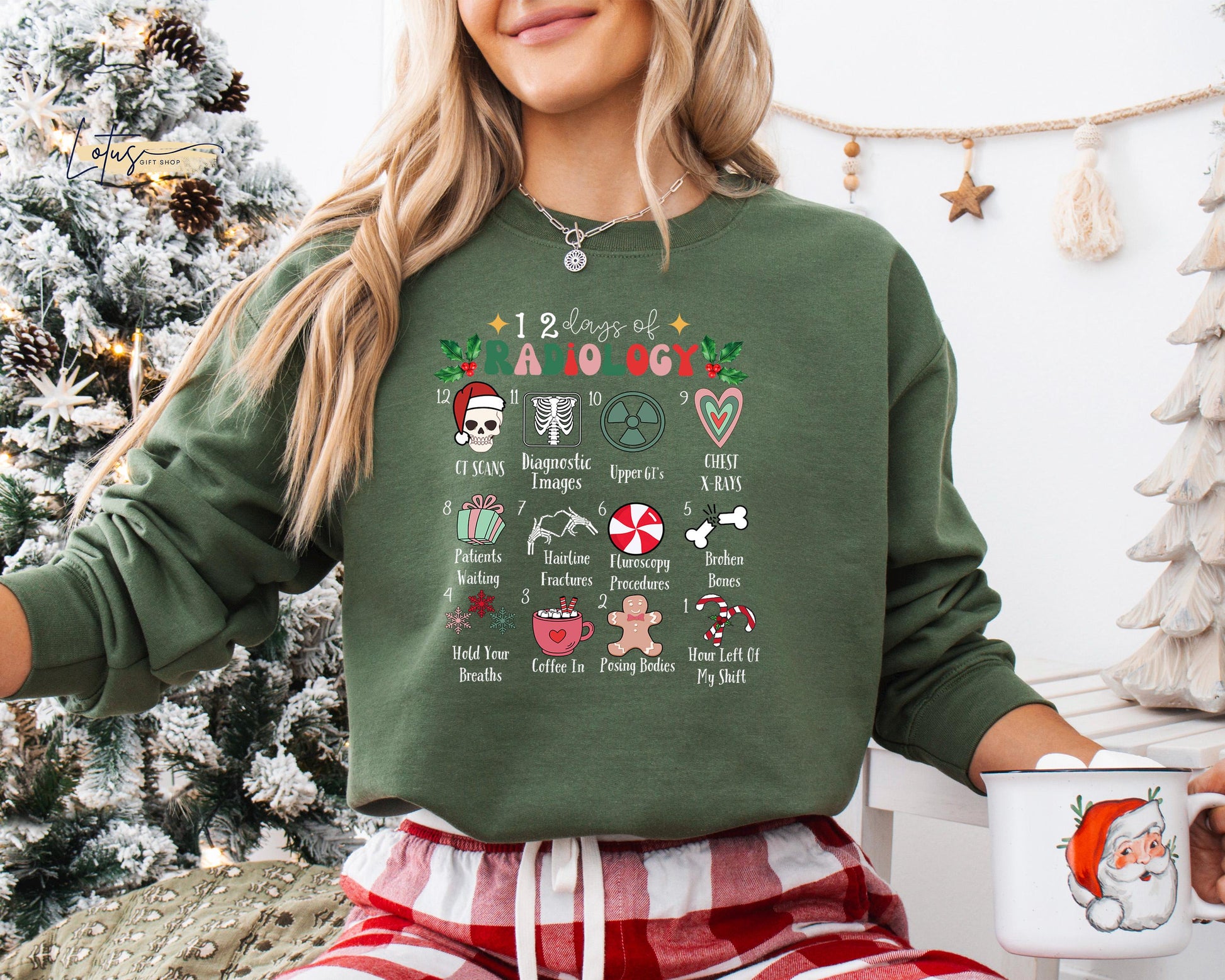 12 Days of Christmas Radiology Sweater – Funny X-Ray Tech Sweatshirt