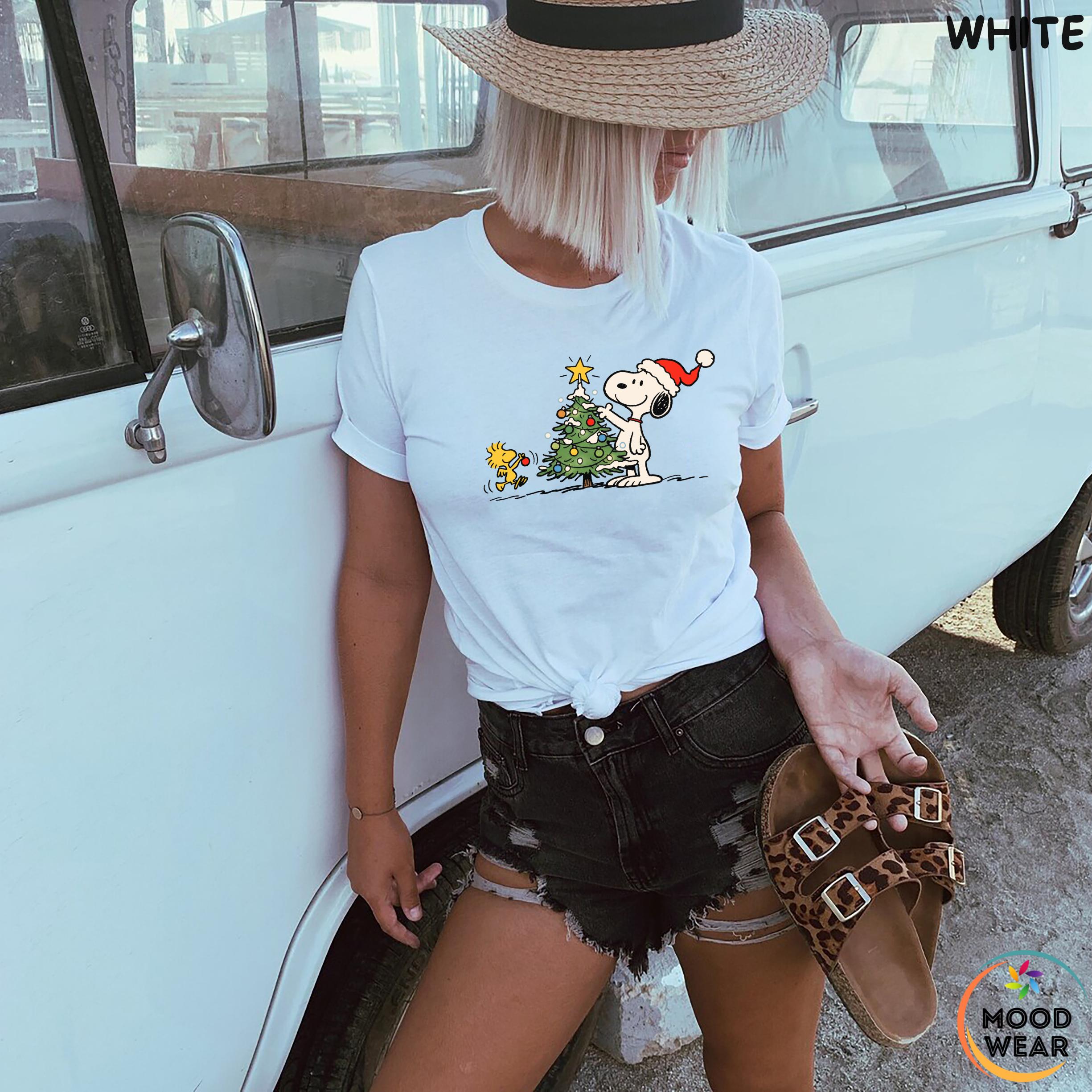 Christmas Cartoon Dog Shirt – Snoopy Holiday Season Graphic Tee