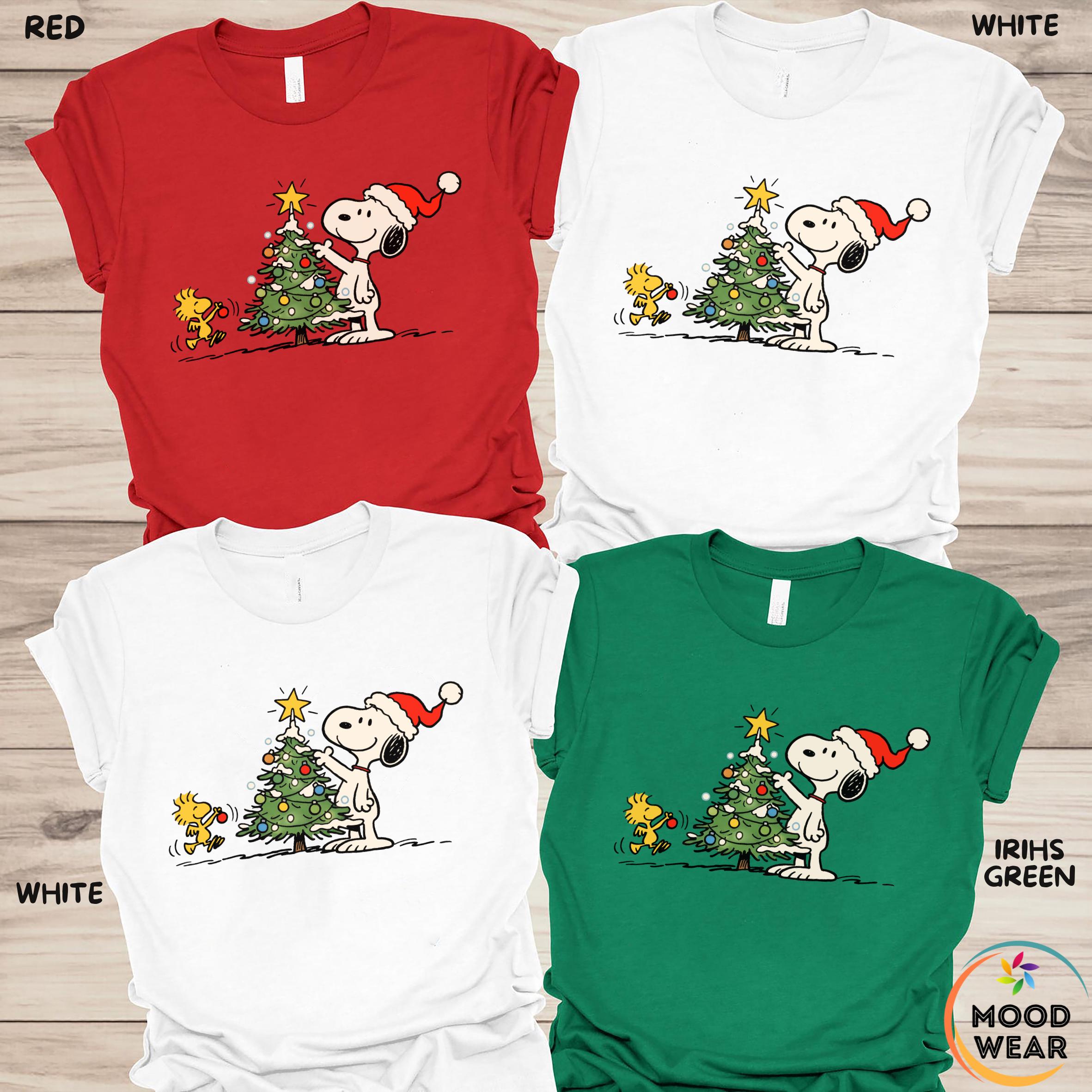 Christmas Cartoon Dog Shirt – Snoopy Holiday Season Graphic Tee