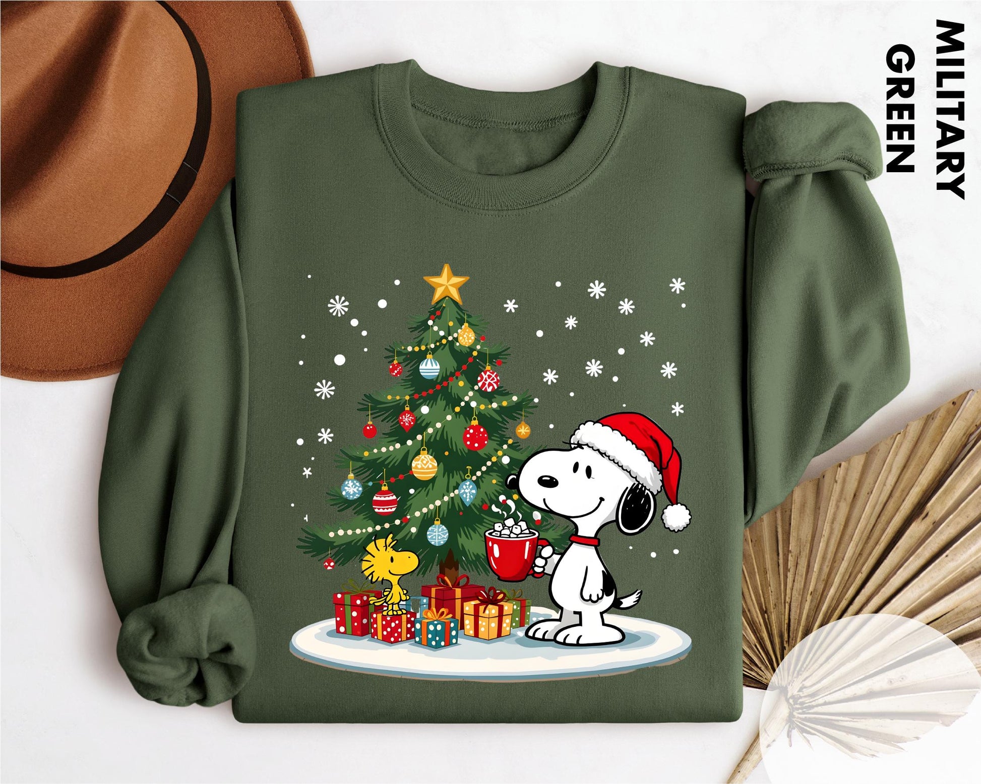 Christmas Snoopy Sweatshirt – Cute Holiday Cartoon Dog Graphic Pullover
