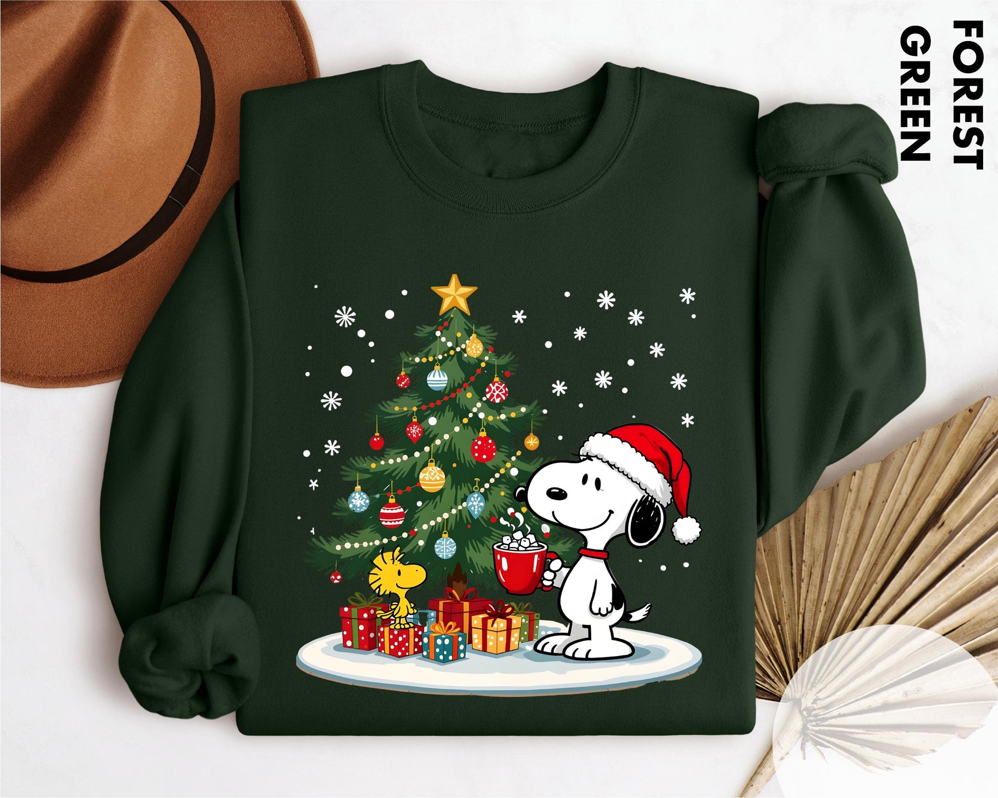 Christmas Snoopy Sweatshirt – Cute Holiday Cartoon Dog Graphic Pullover