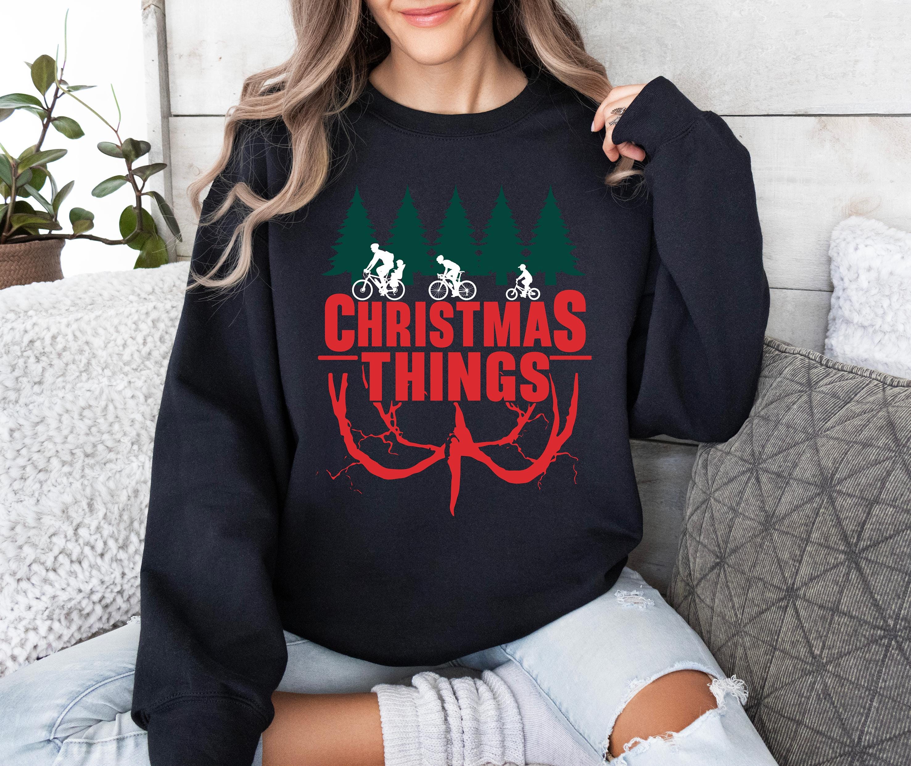 Christmas Things Sweatshirt – Retro 80s Funny Holiday Pullover