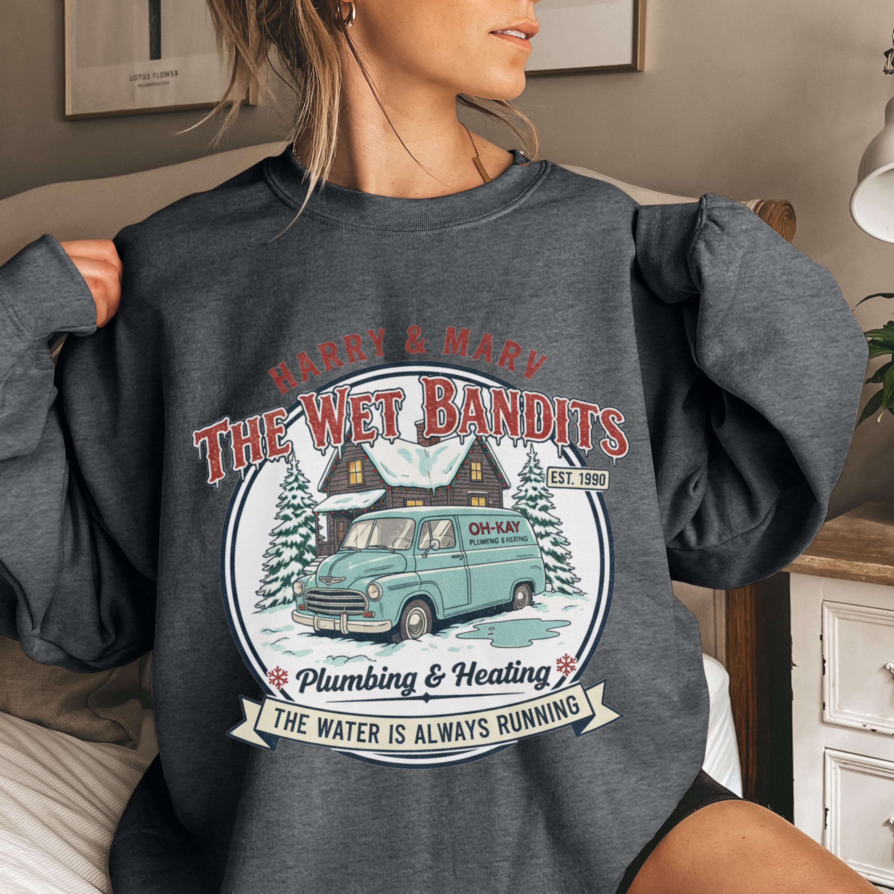 Christmas Wet Bandits Sweatshirt – Funny Holiday Harry & Marv Inspired Hoodie