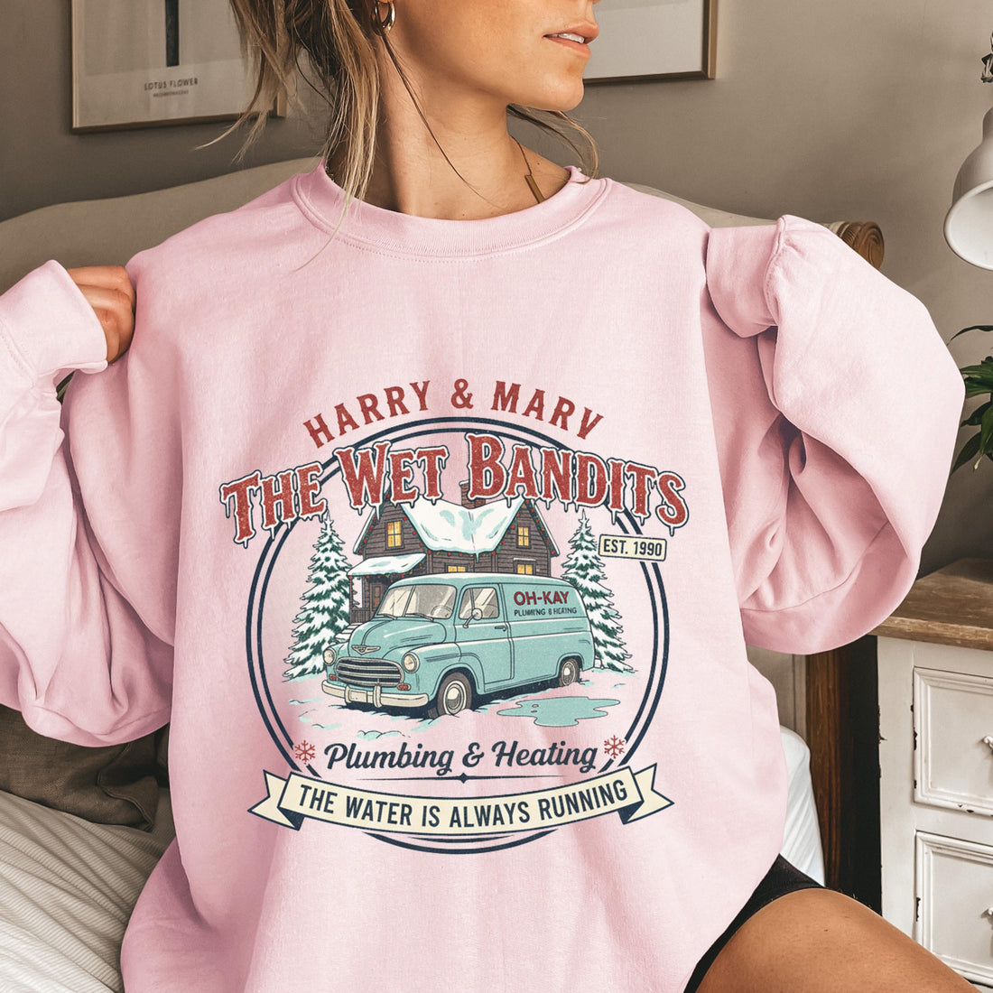 Christmas Wet Bandits Sweatshirt – Funny Holiday Harry & Marv Inspired Hoodie