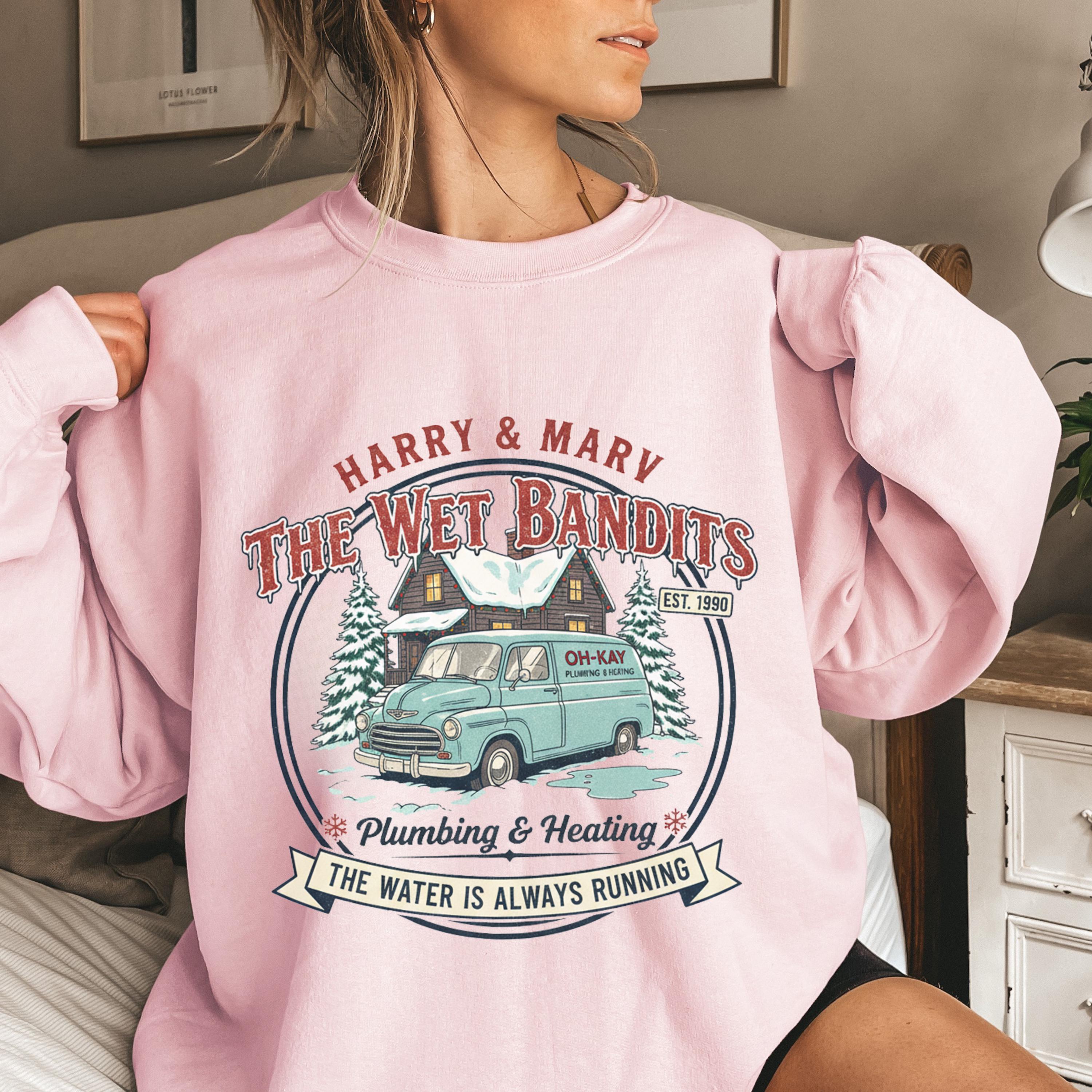 Christmas Wet Bandits Sweatshirt – Funny Holiday Harry & Marv Inspired Hoodie