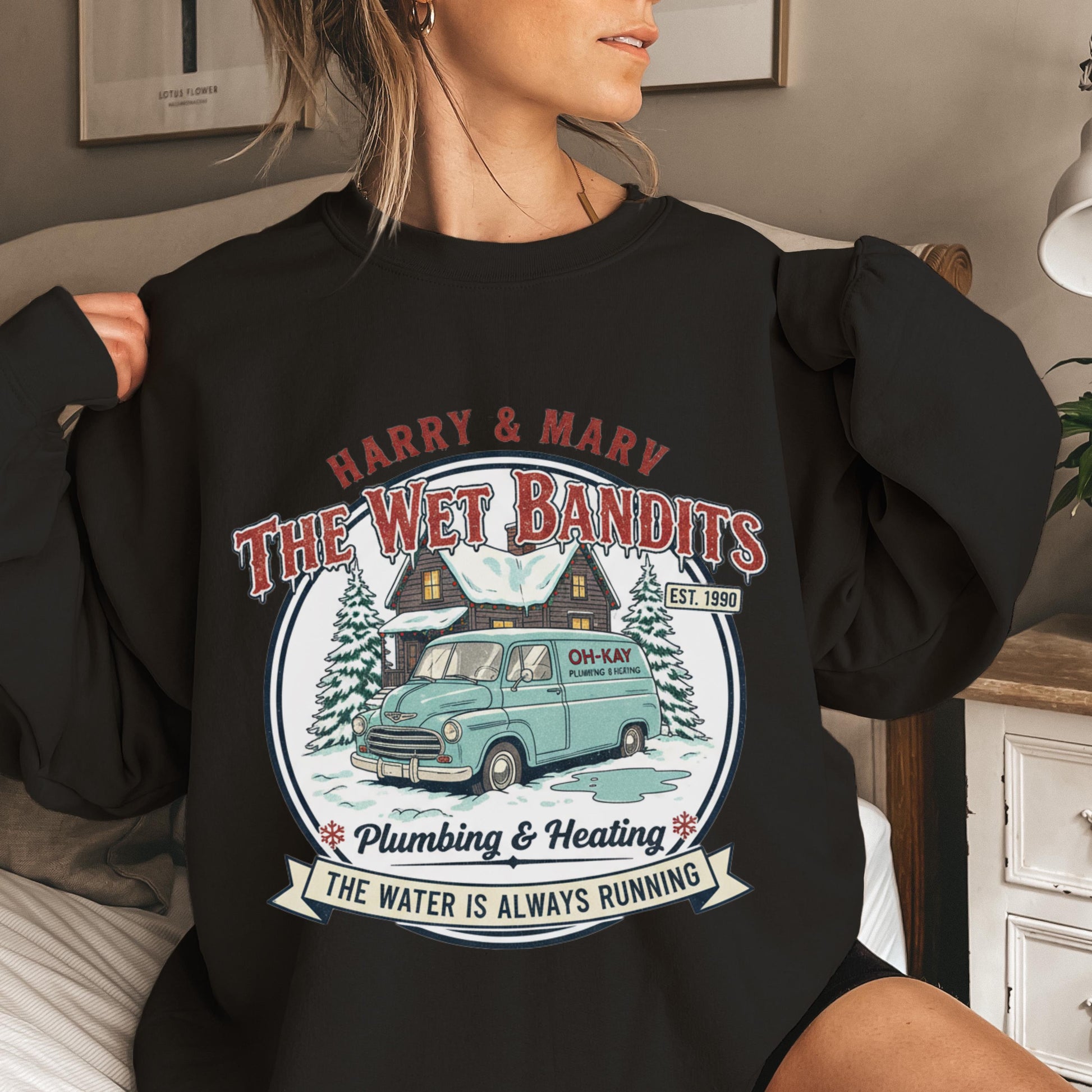 Christmas Wet Bandits Sweatshirt – Funny Holiday Harry & Marv Inspired Hoodie