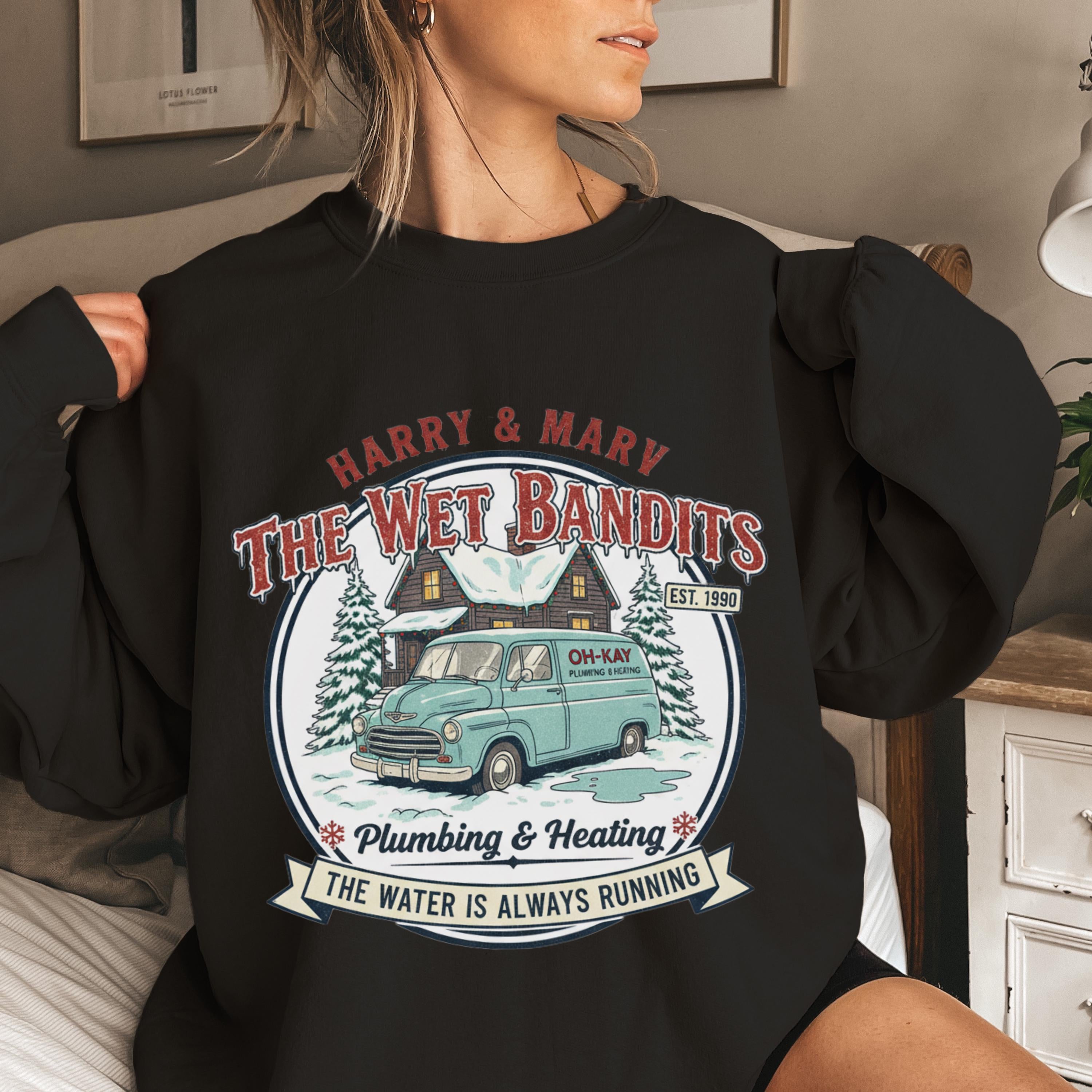 Christmas Wet Bandits Sweatshirt – Funny Holiday Harry & Marv Inspired Hoodie