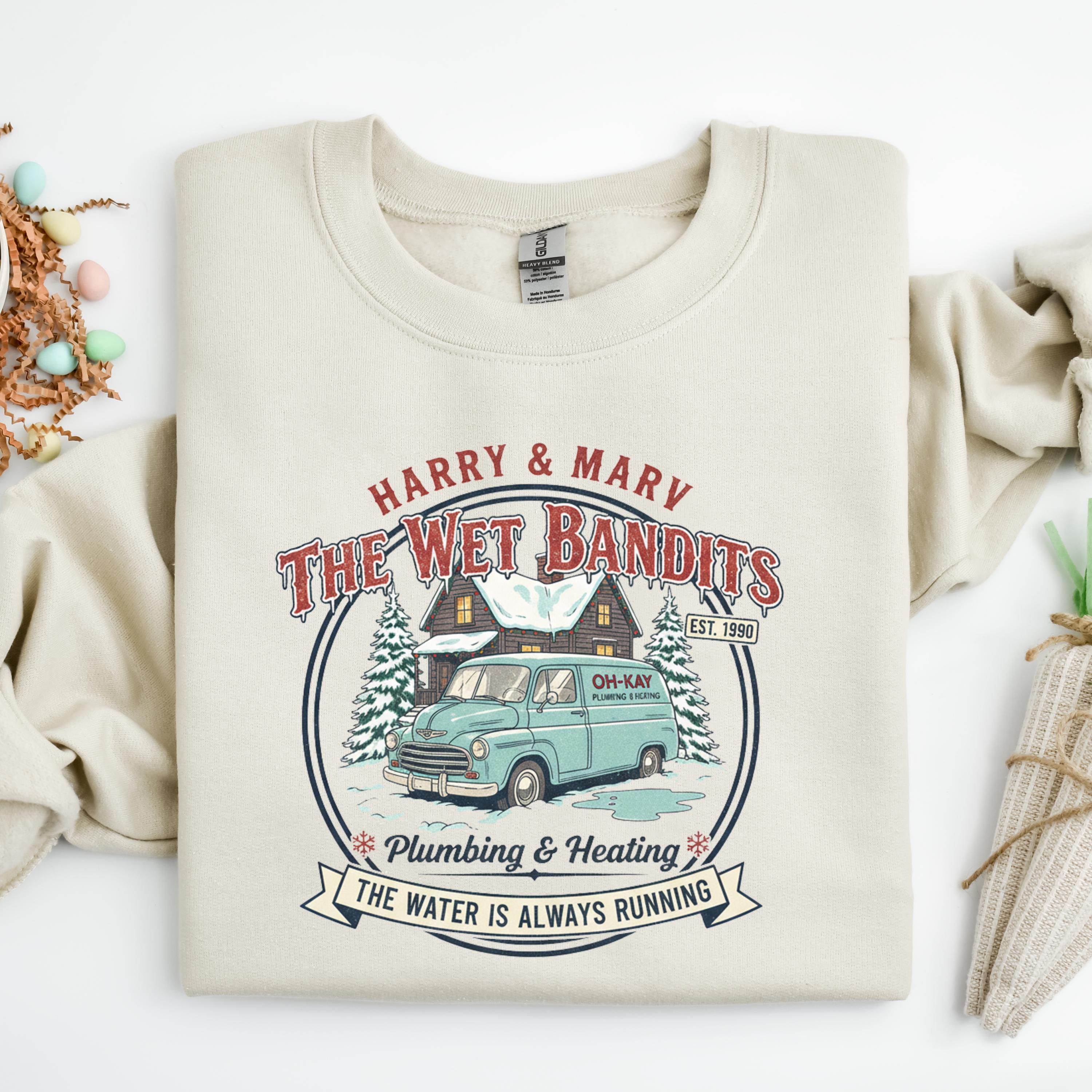 Christmas Wet Bandits Sweatshirt – Funny Holiday Harry & Marv Inspired Hoodie