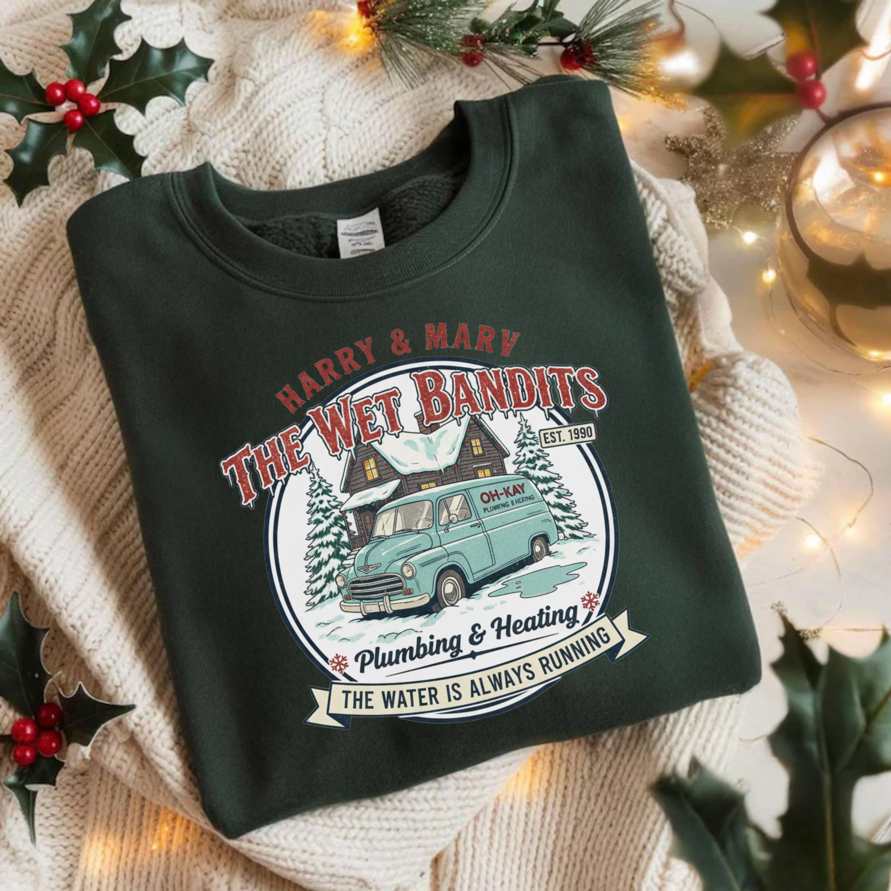 Christmas Wet Bandits Sweatshirt – Funny Holiday Harry & Marv Inspired Hoodie