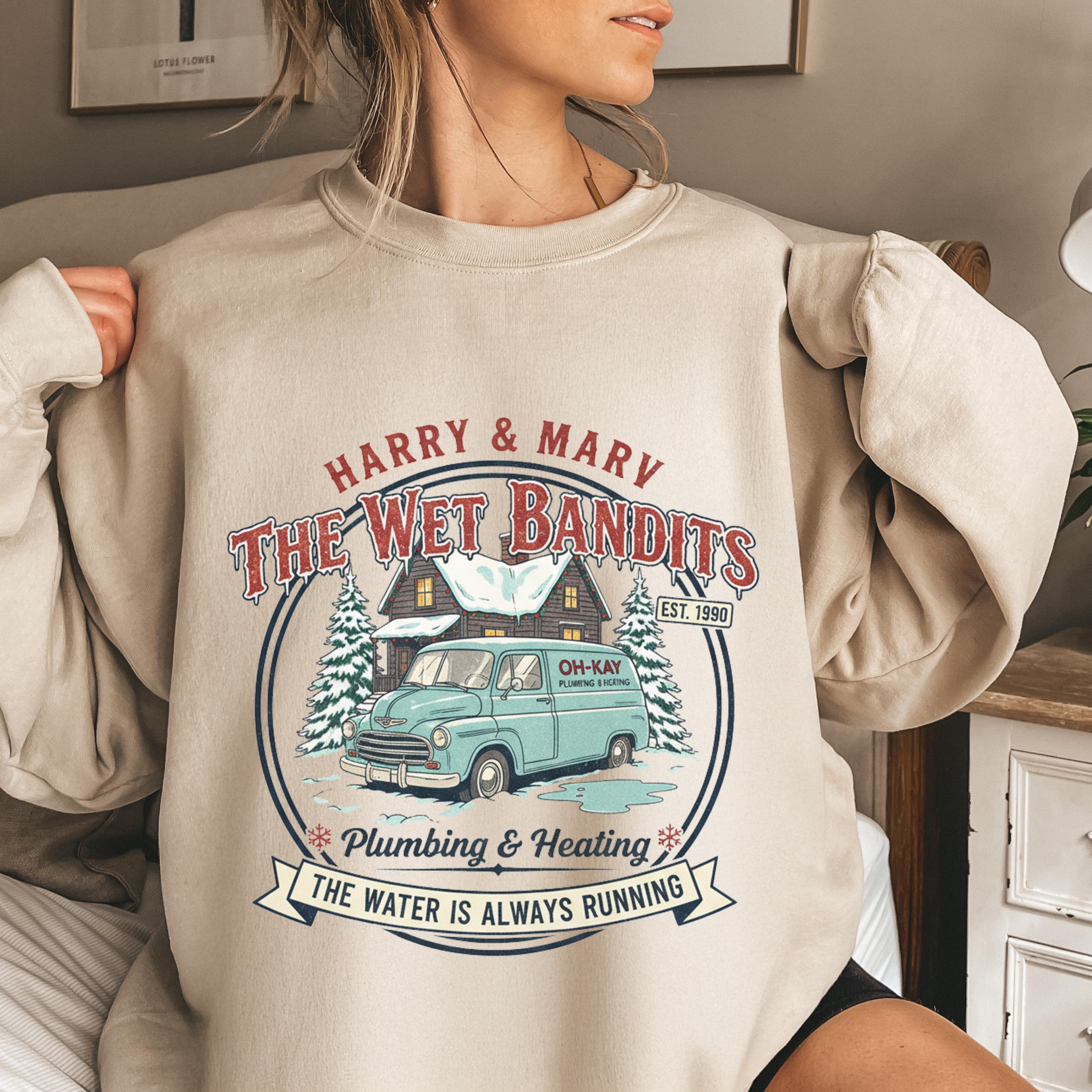 Christmas Wet Bandits Sweatshirt – Funny Holiday Harry & Marv Inspired Hoodie