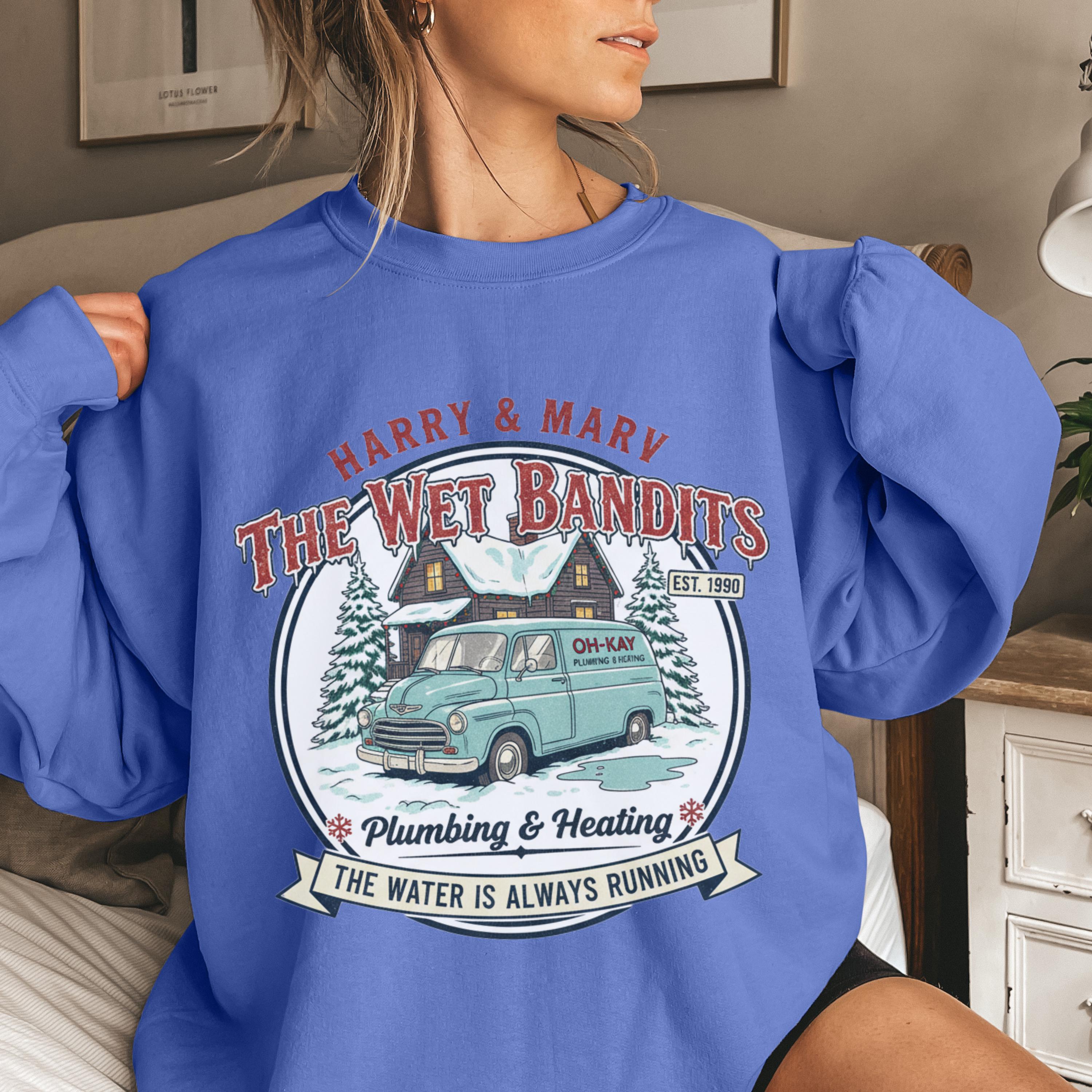 Christmas Wet Bandits Sweatshirt – Funny Holiday Harry & Marv Inspired Hoodie
