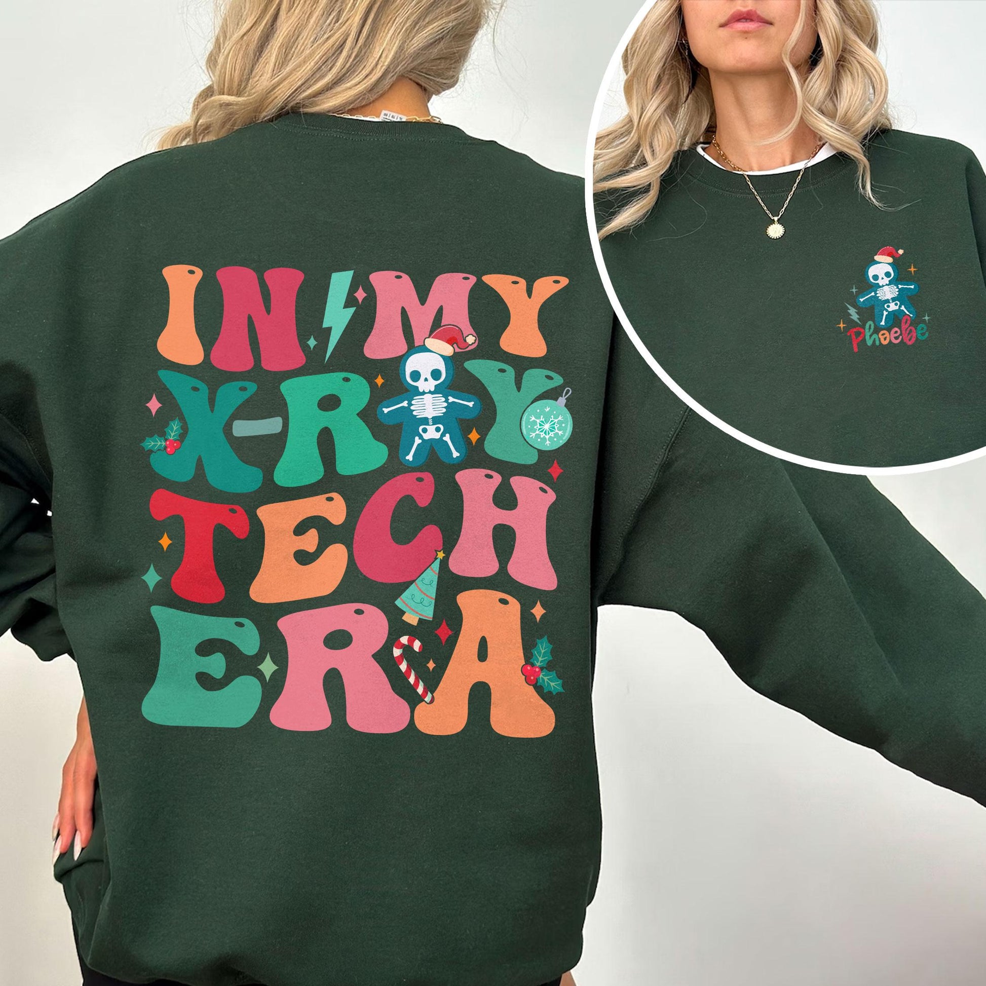 Christmas X-Ray Tech Sweatshirt – Radiology Tech Holiday Crewneck, Rad Tech Gift